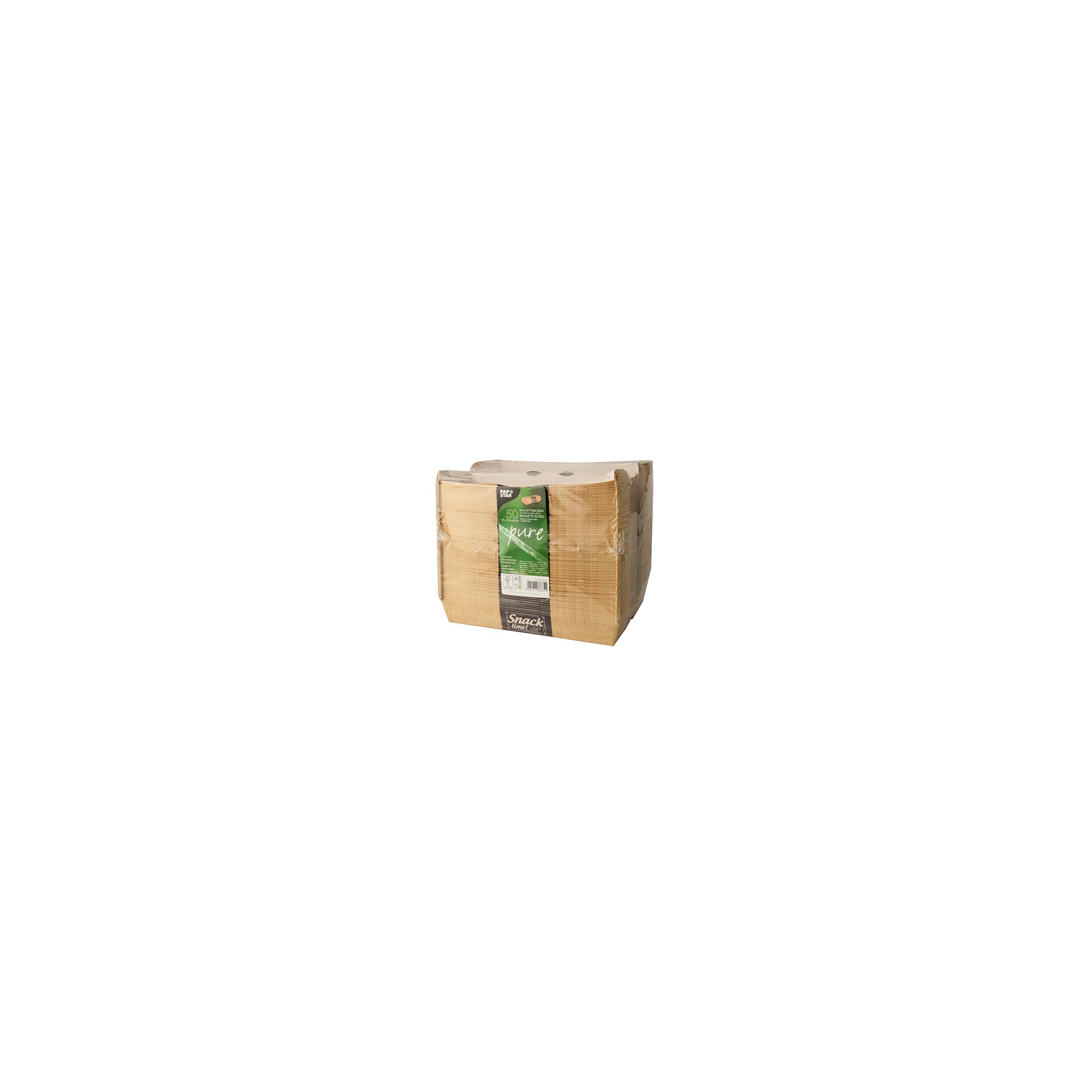 Baguetteboxen, Pappe "pure" 6,5 cm x 7,5 cm x 21 cm "Good Food" Baguetteboxen, Pappe "pure" 6,5 cm x 7,5 cm x 21 cm "Good Food"