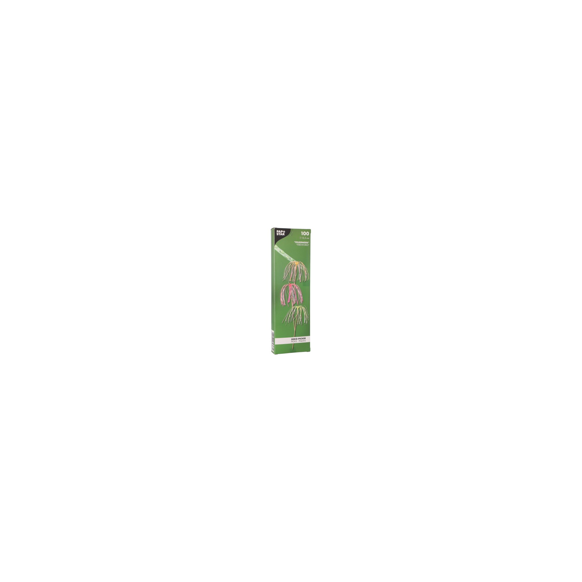 Deko-Picker 15,5 cm neon "Feuerwerk"