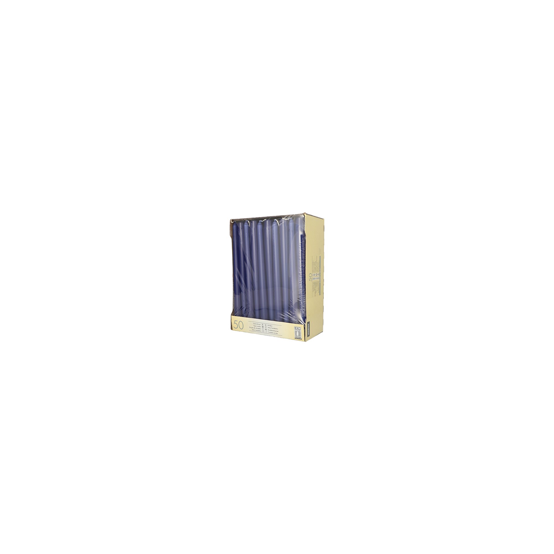 Leuchterkerzen Ø 2,2 cm · 25 cm dunkelblau