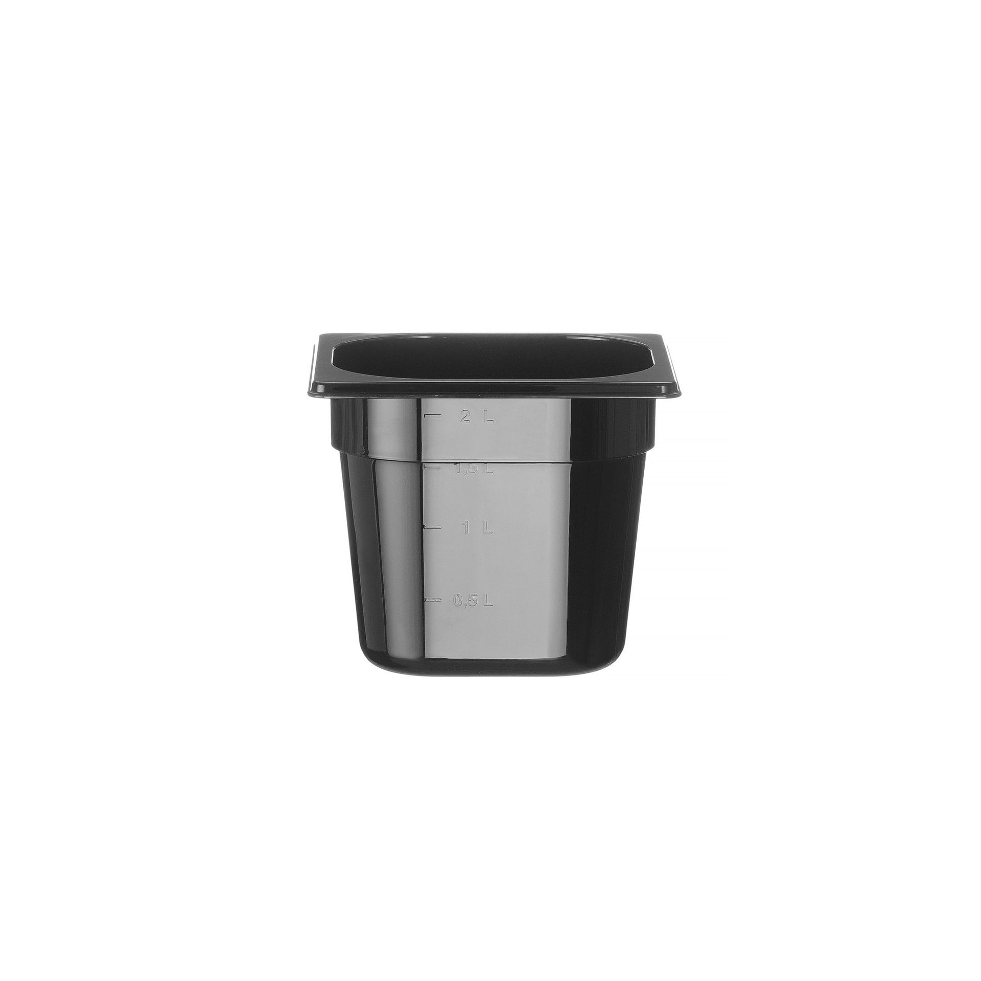 Gastronorm-Behälter 1/6, Profi Line, GN 1/6, 2,4L, Schwarz, 176x162x(H)150mm