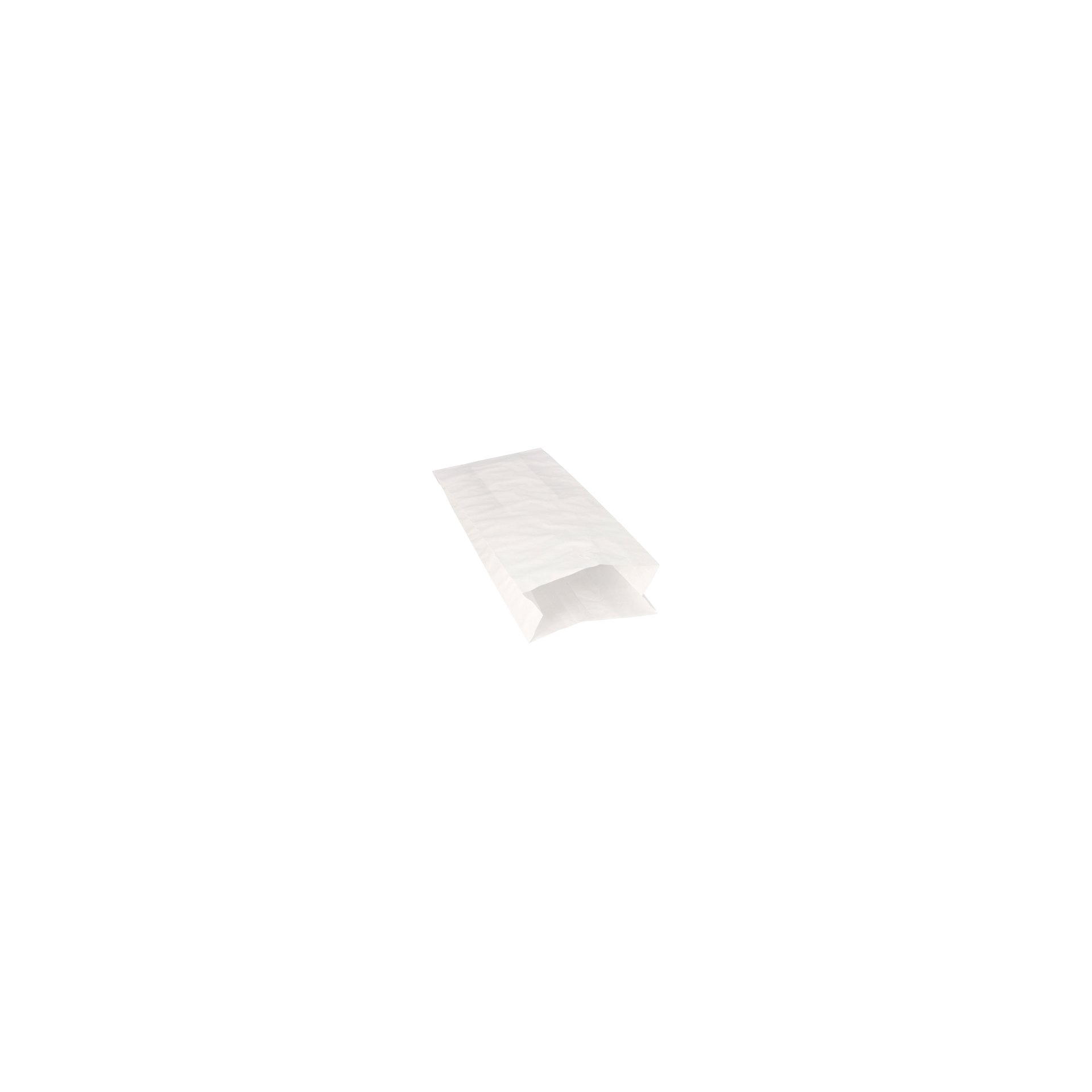 Warmhaltebeutel, Papier mit PE-Einlage 24 cm x 10,5 cm x 5,5 cm weiss