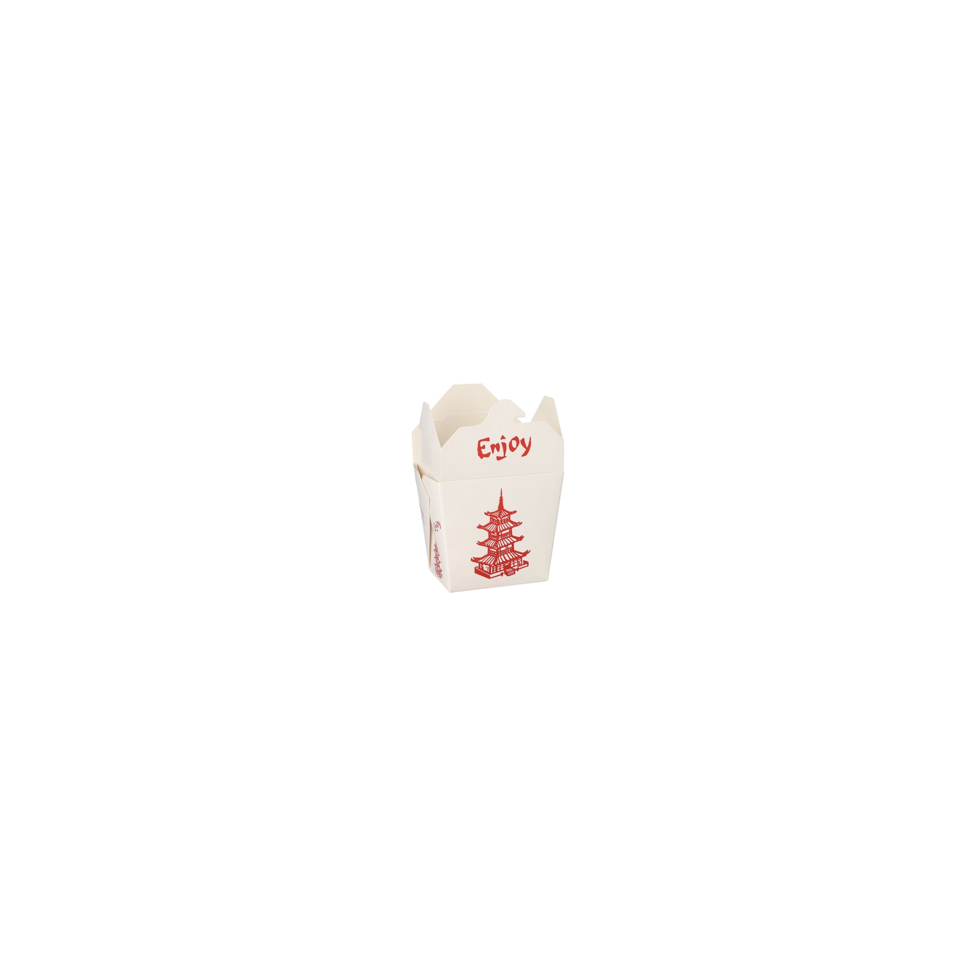 Snackboxen "ASIA" eckig 470 ml 8,5 cm x 7,5 cm x 5,5 cm "Temple"
