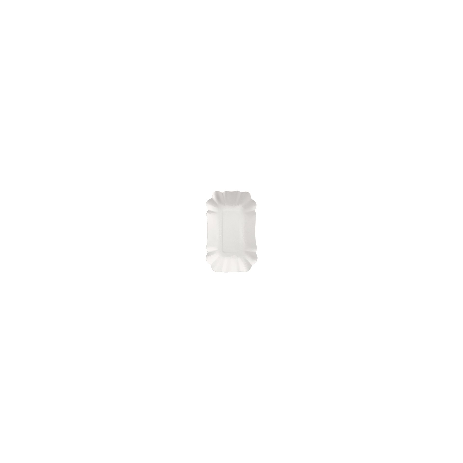 Schalen, Pappe "pure" eckig 9 cm x 14 cm x 3 cm weiss Schalen, Pappe "pure" eckig 9 cm x 14 cm x 3 cm weiss