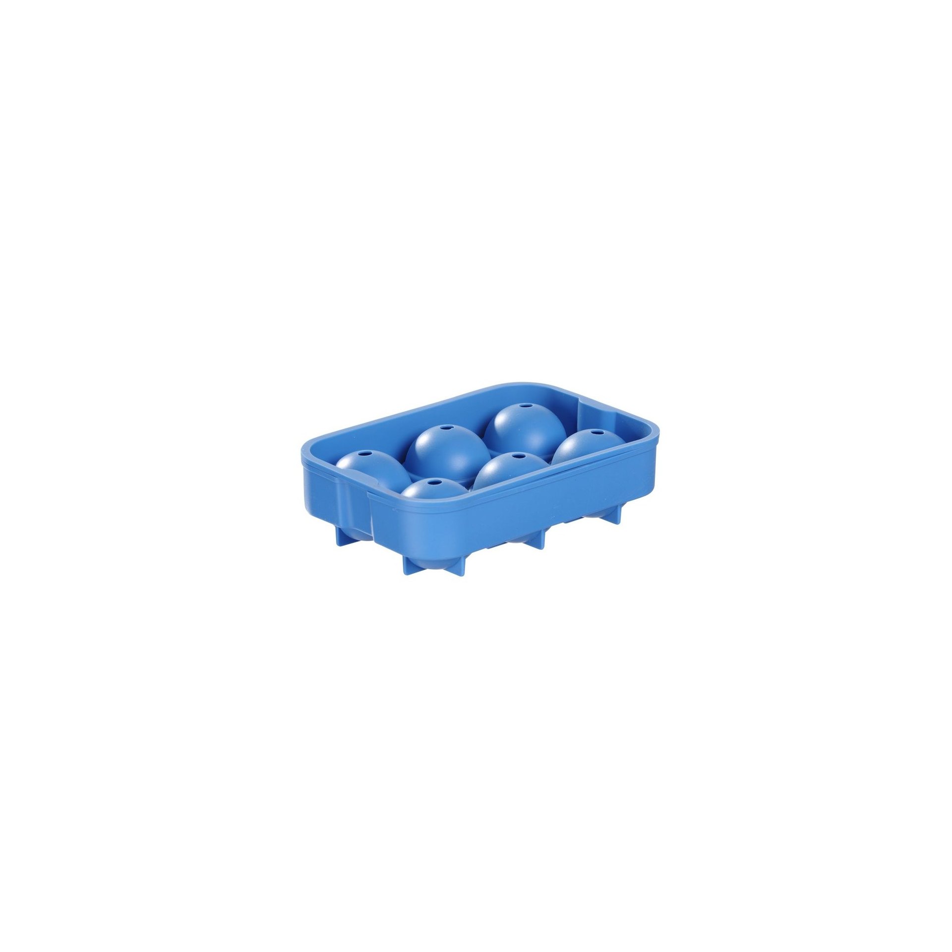 Eiswürfelform, kugelförmig, BarUp, Blau, 180x125x(H)50mm
