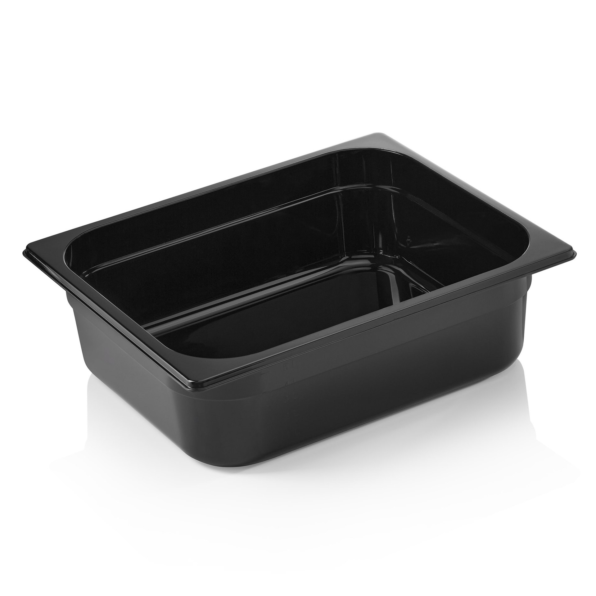 GN Behälter GN 96 BLACK 1/2-100 mm, schwarz, Polycarbonat GN Behälter GN 96 BLACK 1/2-100 mm, schwarz, Polycarbonat