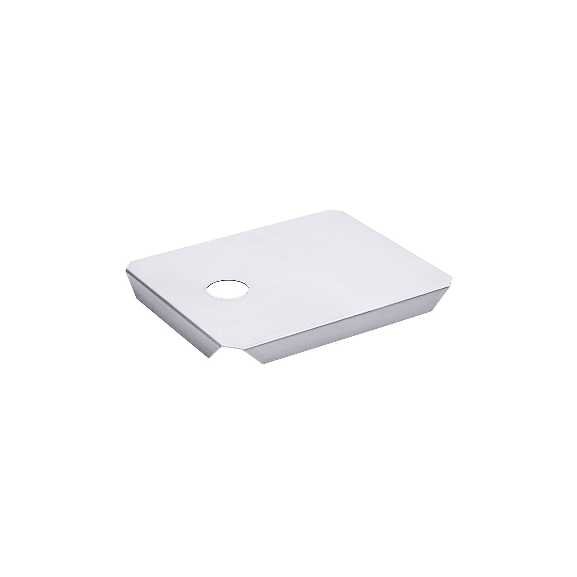 Deckel aus Edelstahl 18/10 mit Loch für Dispenser Deckel aus Edelstahl 18/10 mit Loch für Dispenser