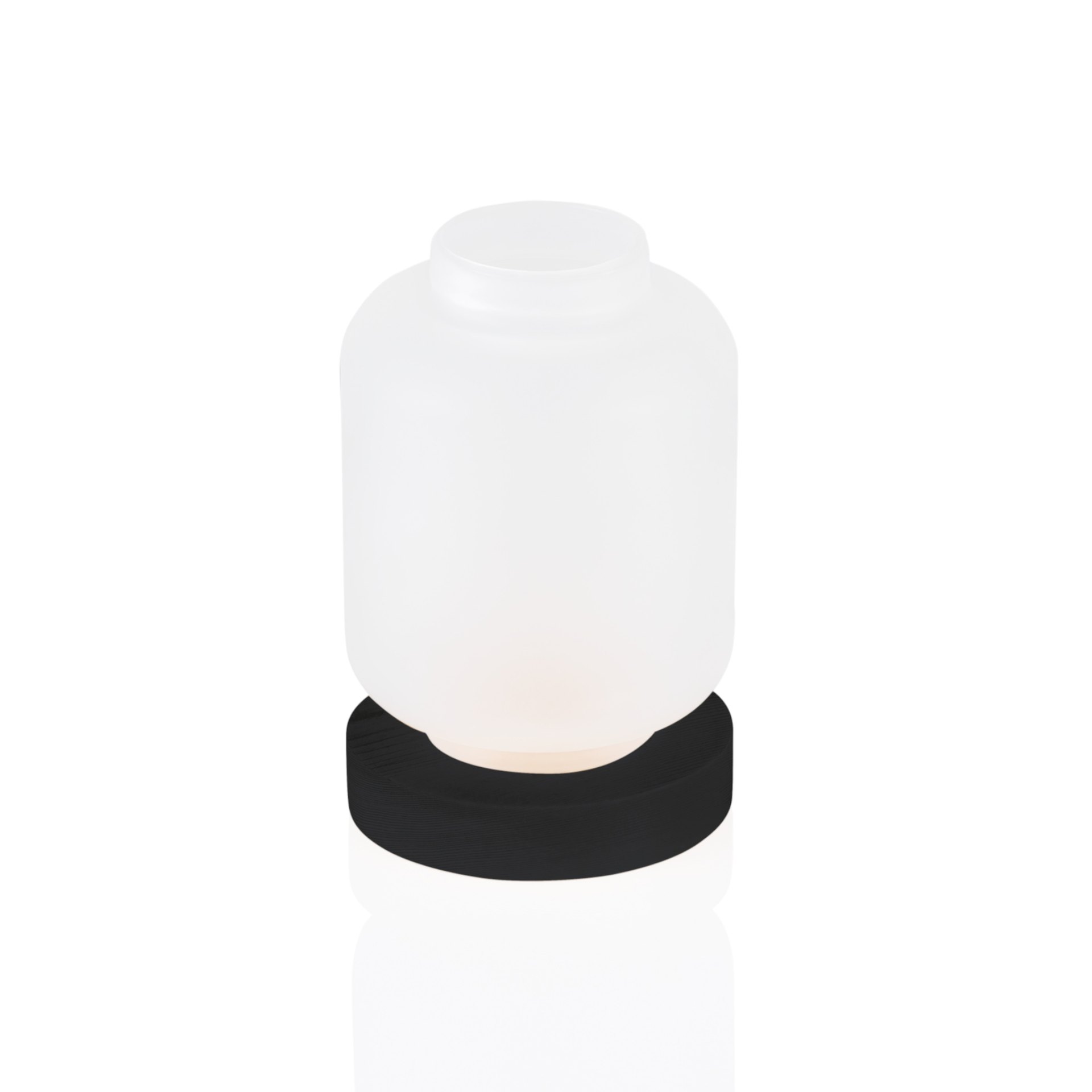 Candle Holder Frosted White YUYU, Ø 9 cm, Höhe 13 cm