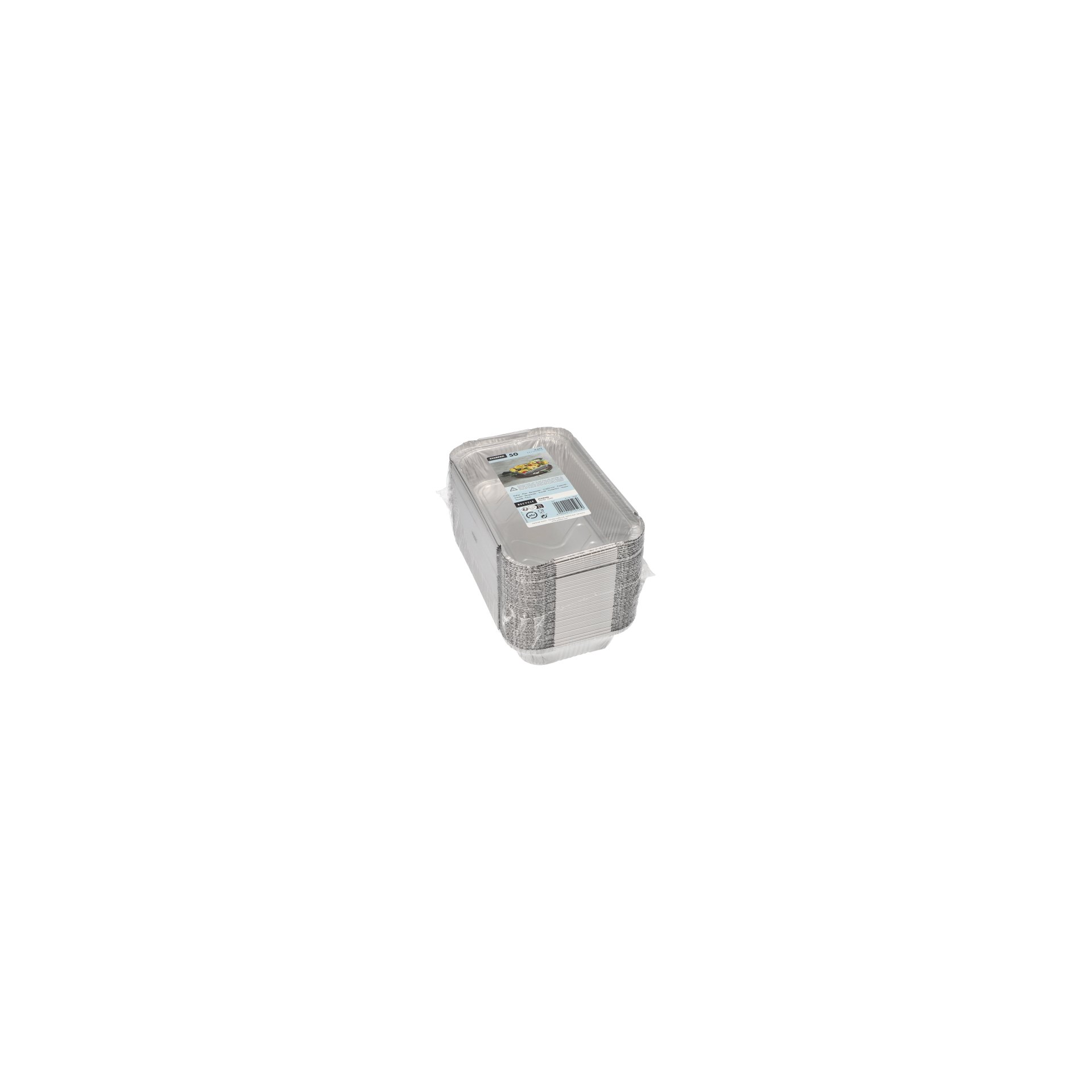 Schalen, Alu eckig 0,65 l 3,4 cm x 13 cm x 22 cm