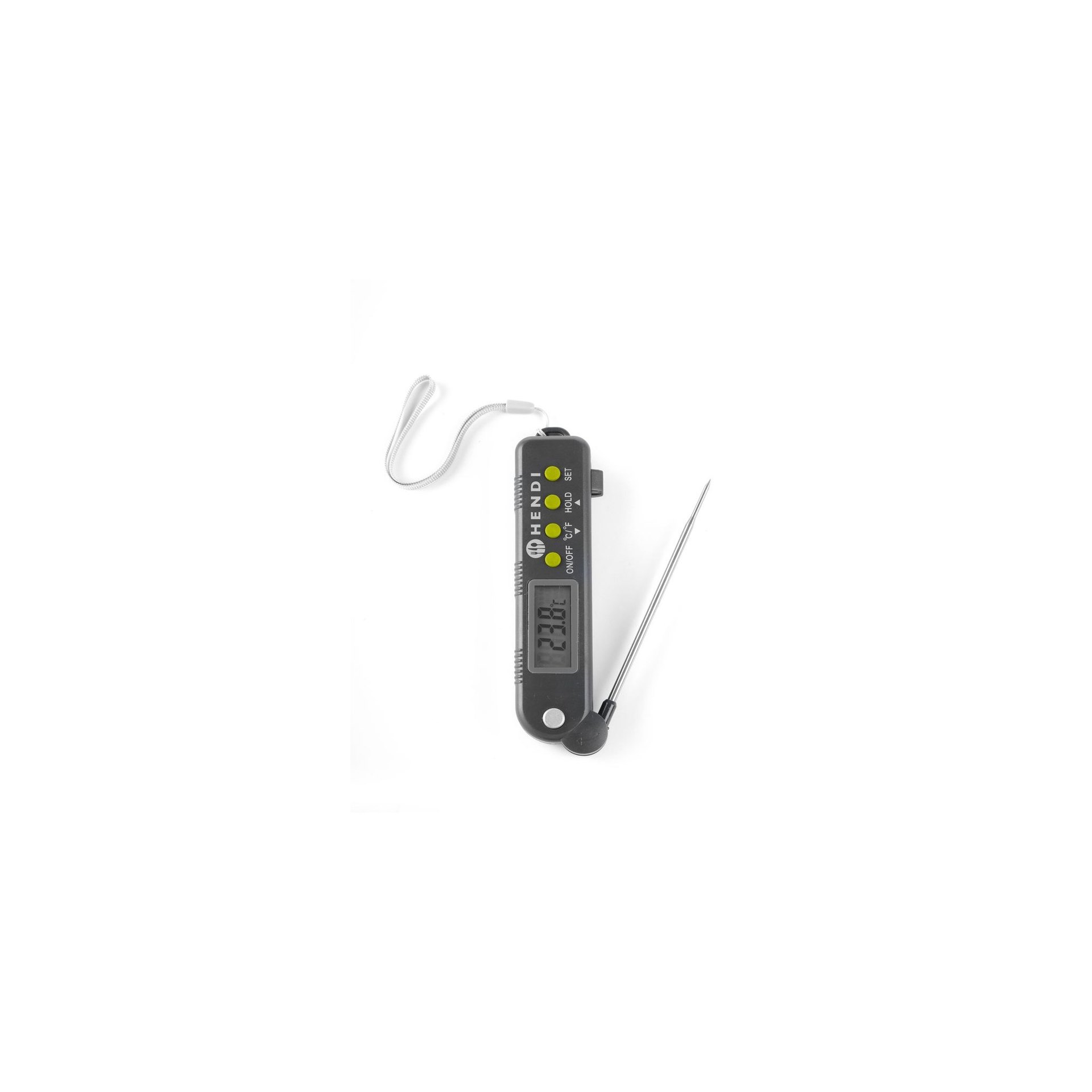 Thermometer mit einklappbarer Sonde, 160x40x(H)25mm