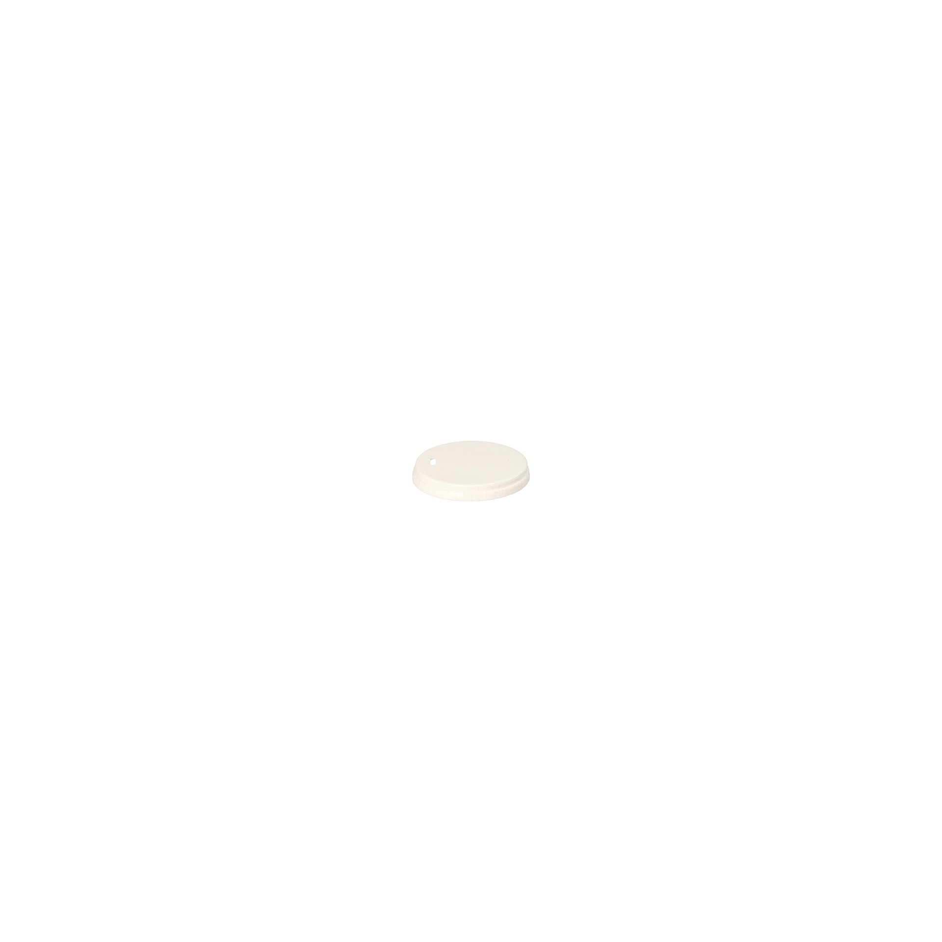 Deckel für Trinkbecher, Pappe rund Ø 8 cm weiss