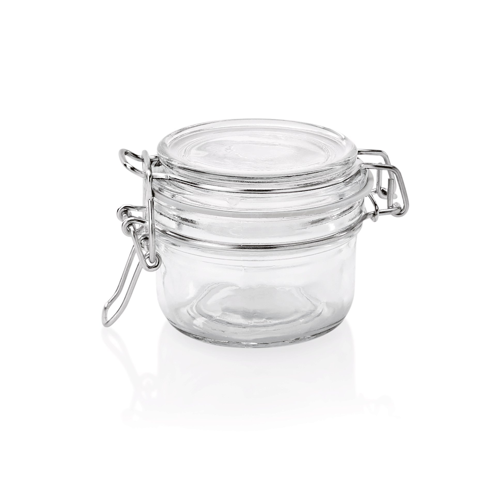 Bügelverschlussglas 150 ml, Ø 8 cm, (H) 7 cm Bügelverschlussglas 150 ml, Ø 8 cm, (H) 7 cm
