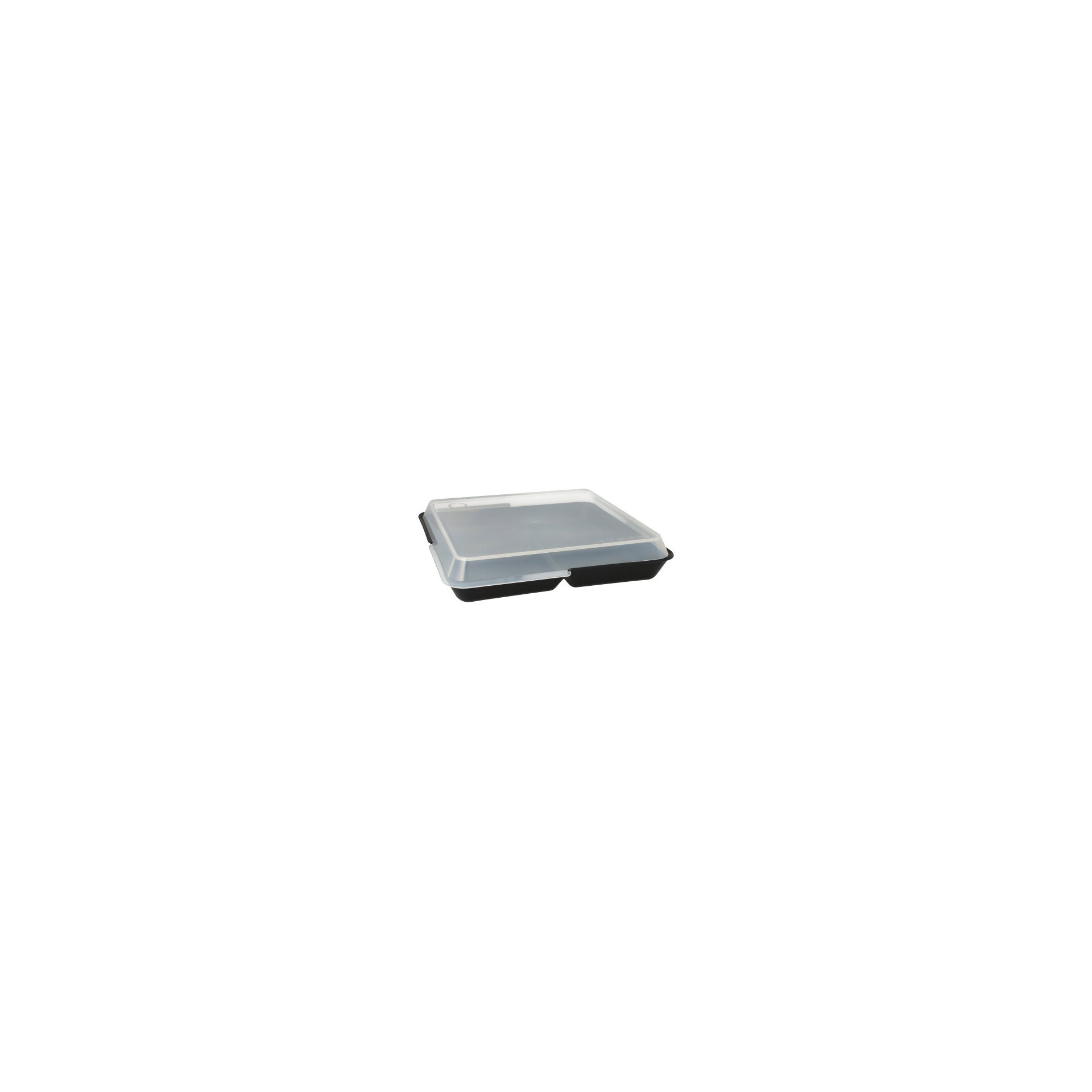 "Circulware" Mehrweg-Schalen Mix & Match eckig 2,9 cm x 23,4 cm x 23,4 cm schwarz
