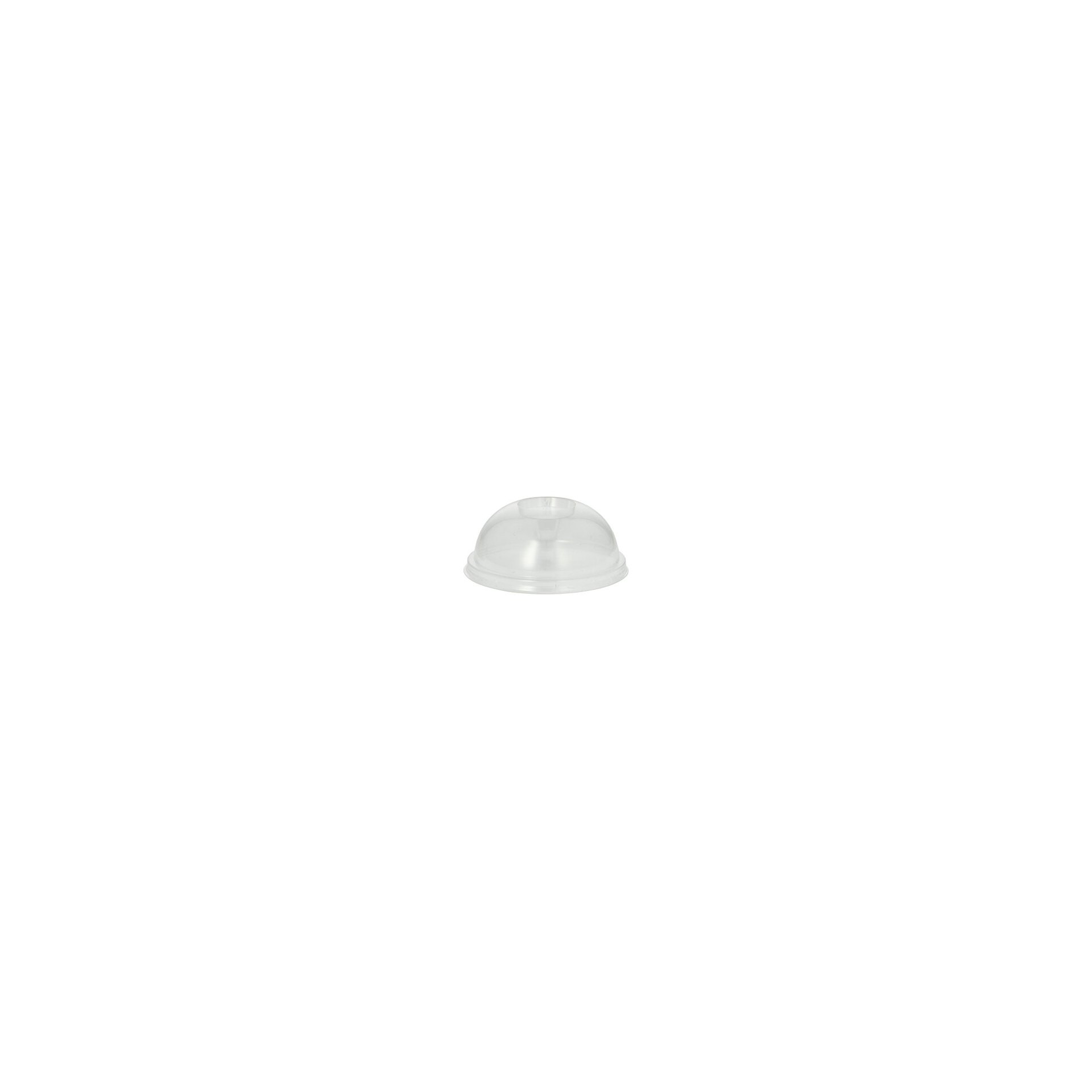 Dom-Deckel, PLA "pure" rund Ø 9,5 cm · 4,5 cm glasklar ohne Lochung Dom-Deckel, PLA "pure" rund Ø 9,5 cm · 4,5 cm glasklar ohne Lochung
