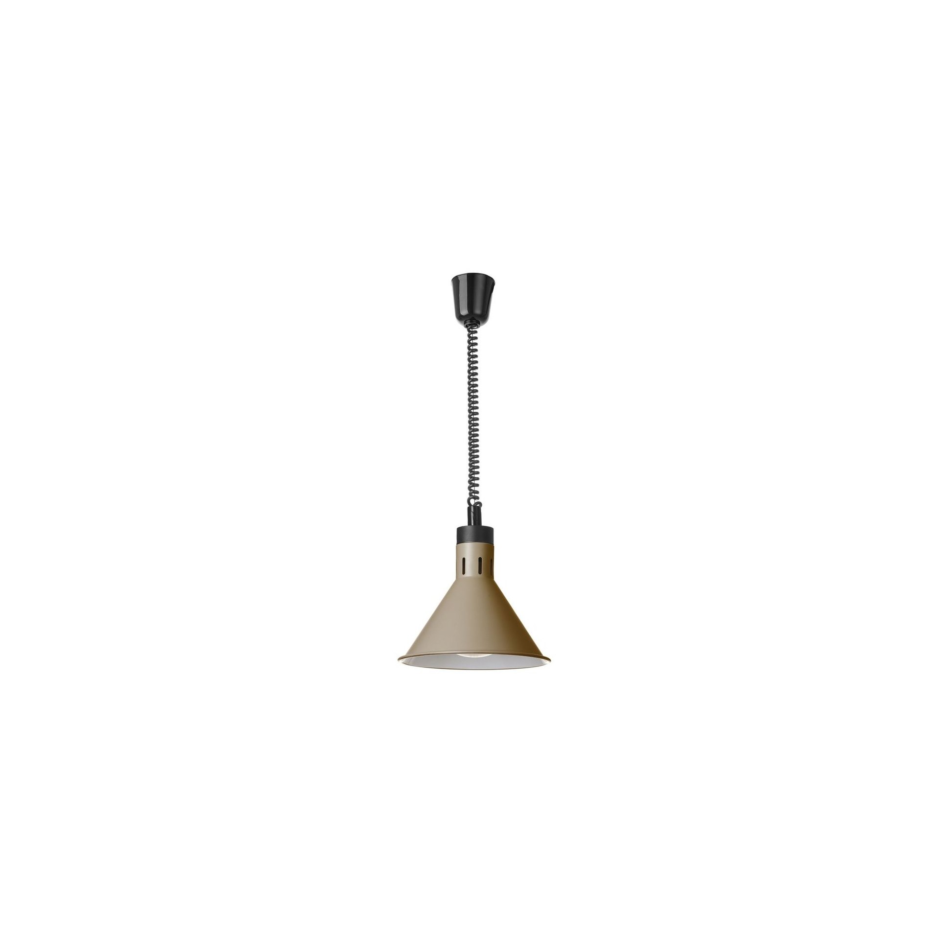 Höhenverstellbare Wärmelampe konisch, Beige, 230V/250W, ⌀275x(H)250mm Höhenverstellbare Wärmelampe konisch, Beige, 230V/250W, ⌀275x(H)250mm