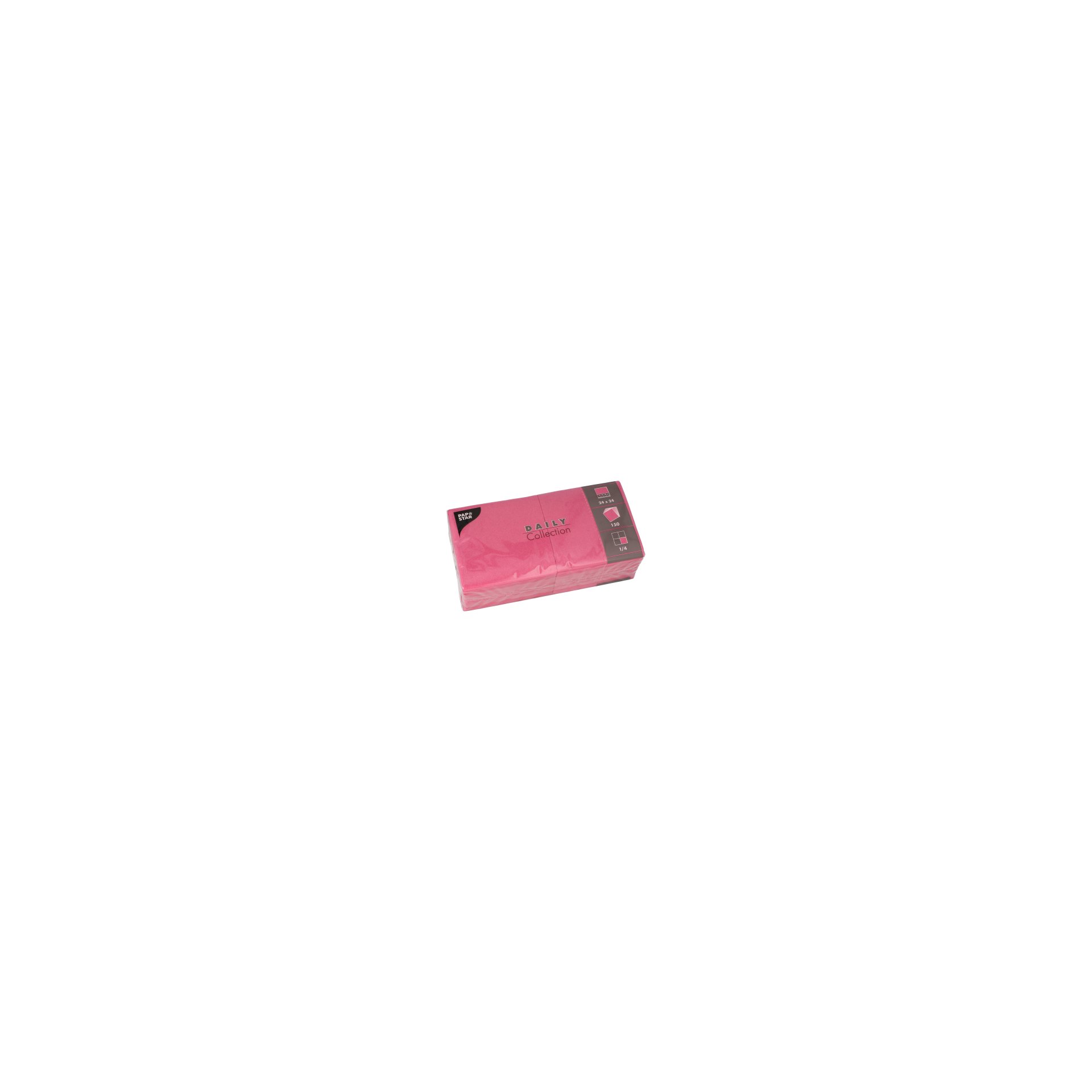 Servietten "DAILY Collection" 1/4-Falz 24 cm x 24 cm fuchsia Servietten "DAILY Collection" 1/4-Falz 24 cm x 24 cm fuchsia