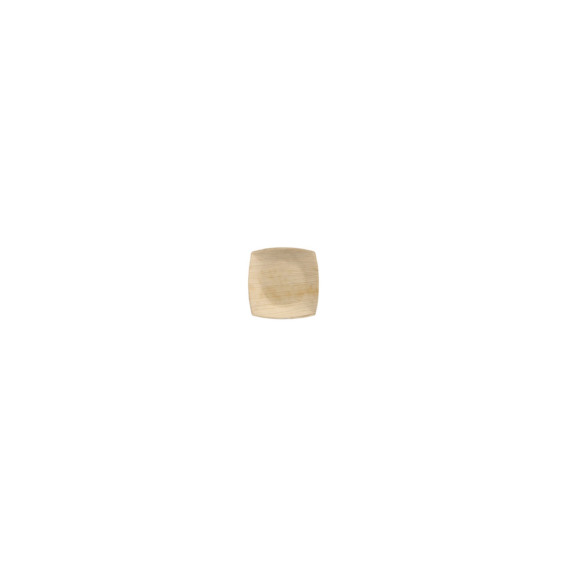 Teller, Palmblatt "pure" 10 cm x 10 cm natur "QUADRATO"