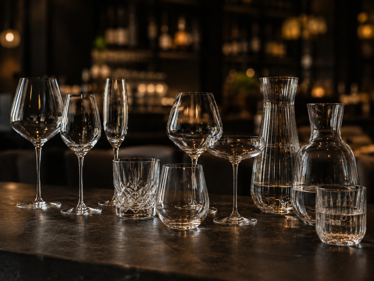 Gläser und Karaffen für Gastronomie und Bar