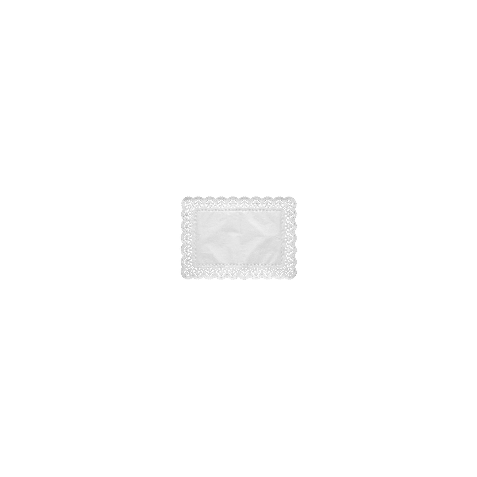 Spitzenpapiere eckig 53 cm x 32,5 cm weiss Spitzenpapiere eckig 53 cm x 32,5 cm weiss