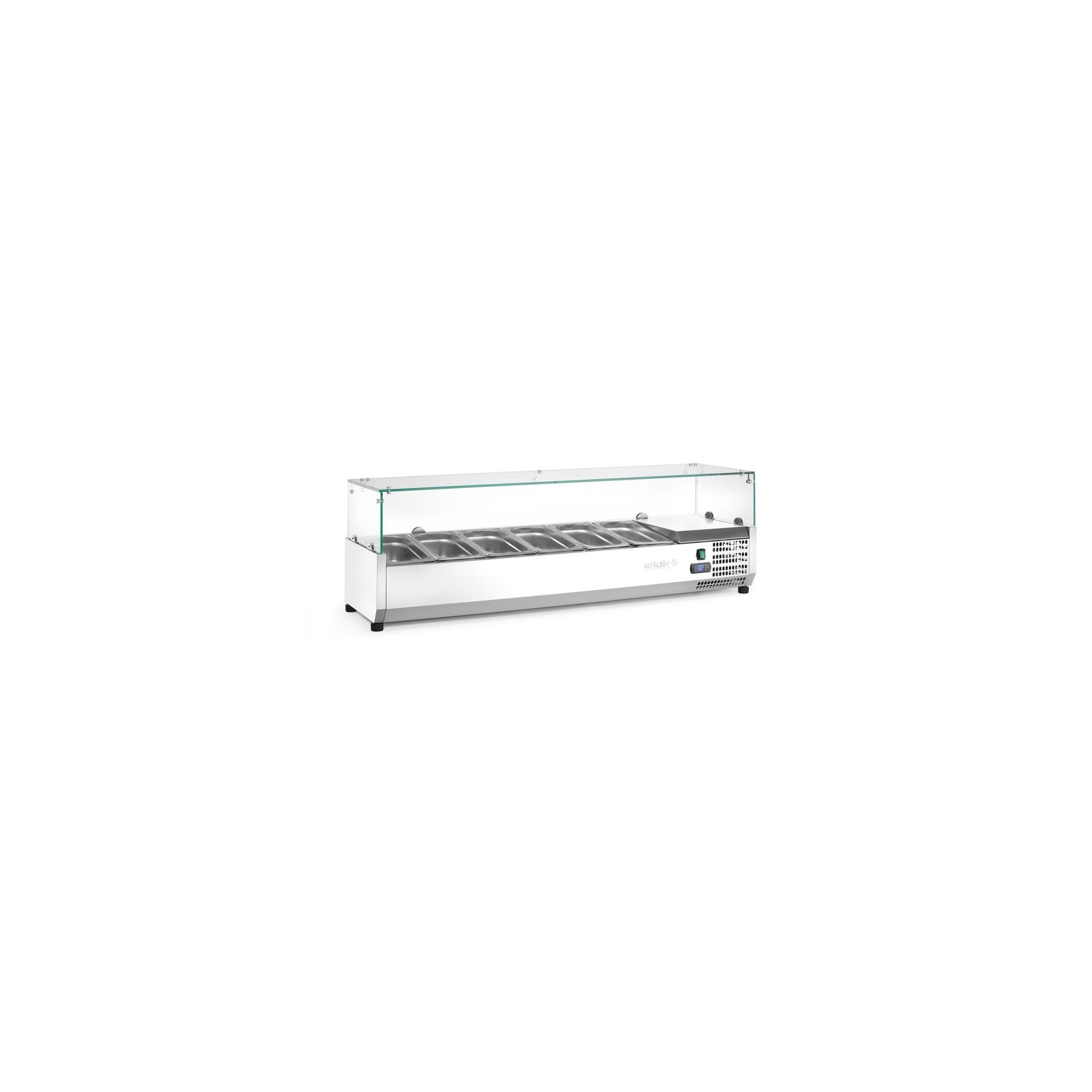 Aufsatz-Kühlvitrine Arktic, 6x GN 1/3 1405x420x456mm Aufsatz-Kühlvitrine Arktic, 6x GN 1/3 1405x420x456mm