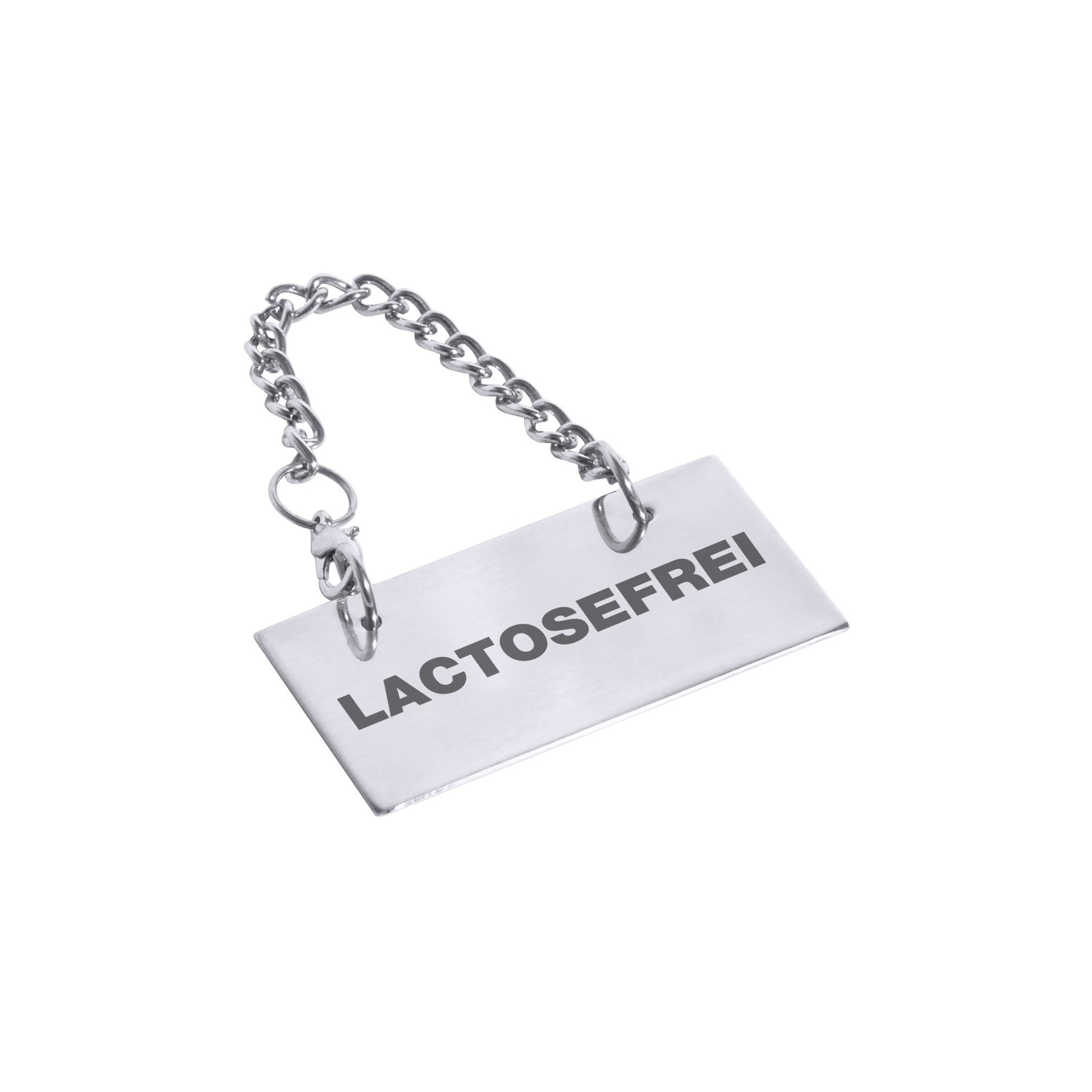 Schild für Kannen lactosefrei