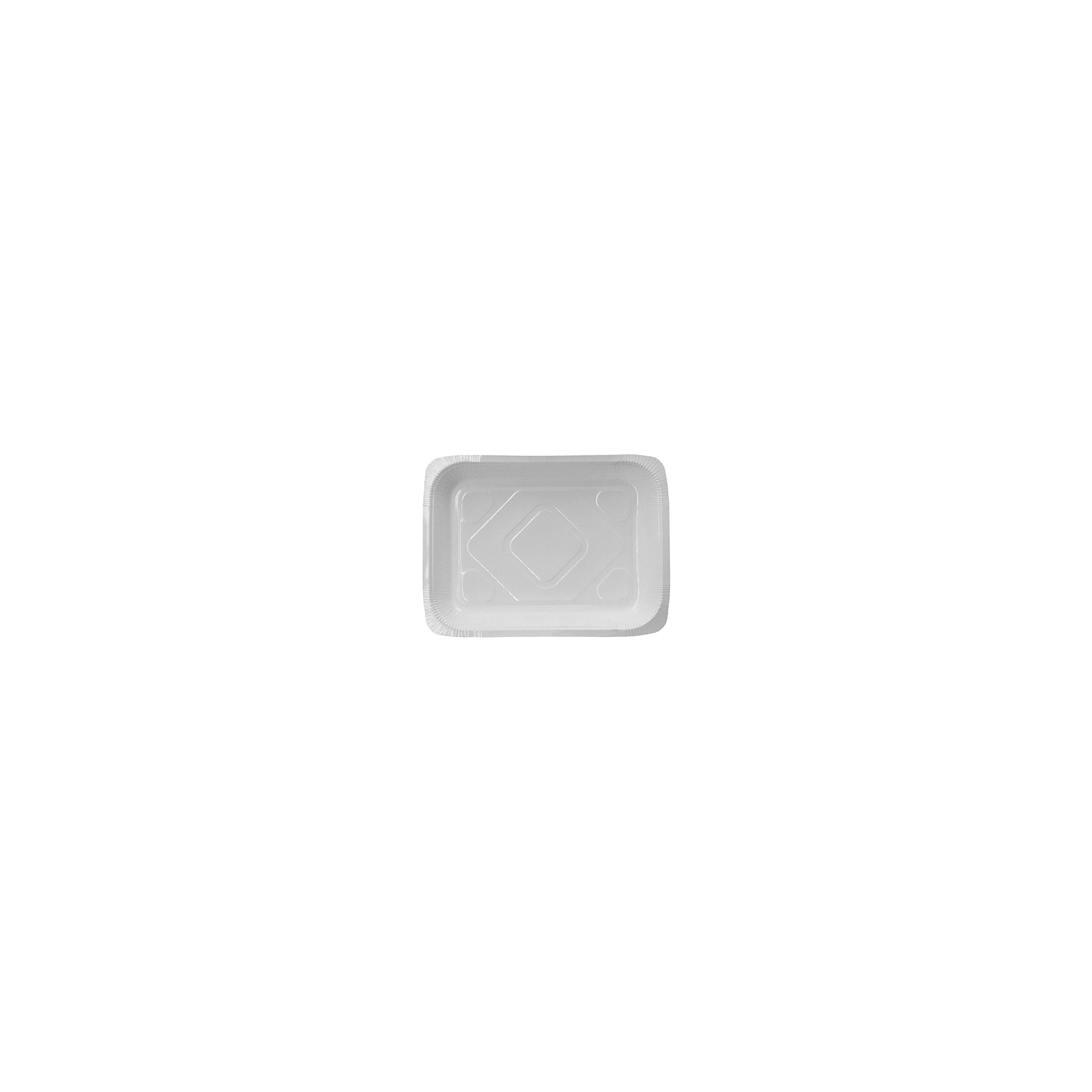 Siegelschalen, Pappe eckig 1200 ml 4,2 cm x 18,9 cm x 24,8 cm weiss