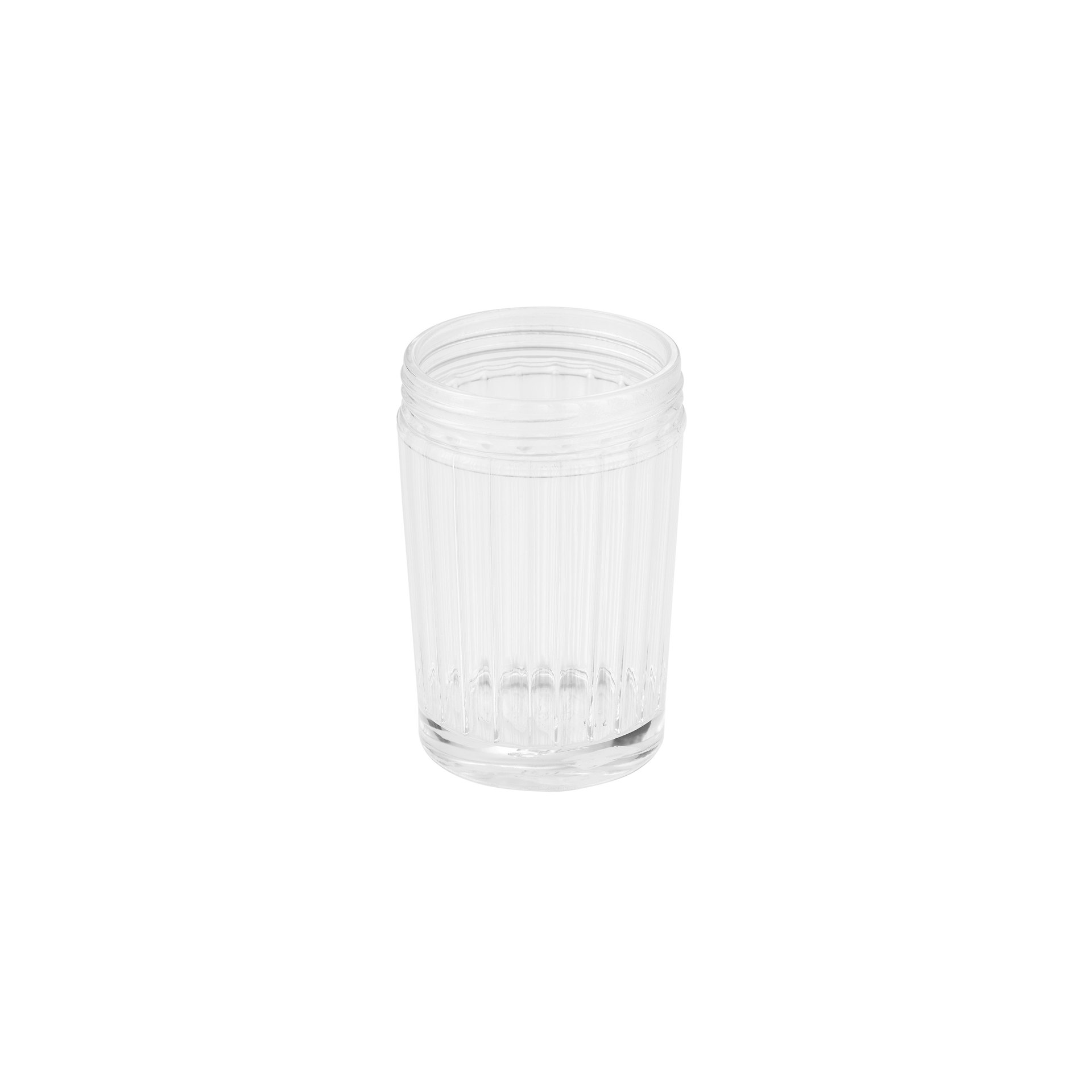 Streuer, Ø 7 cm, Höhe 11,5 cm, 2 mm Perforierung, Glas