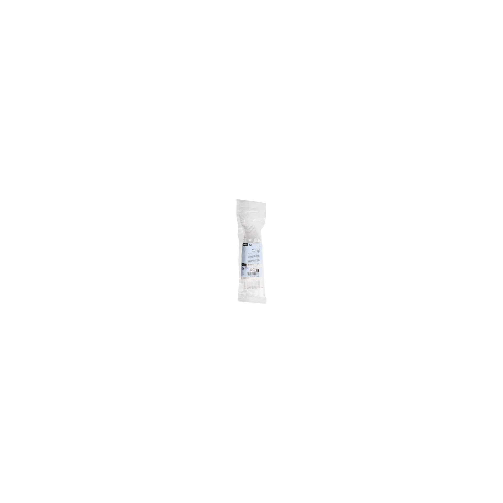 Mehrweg-Kaffeelöffel 13 cm transparent