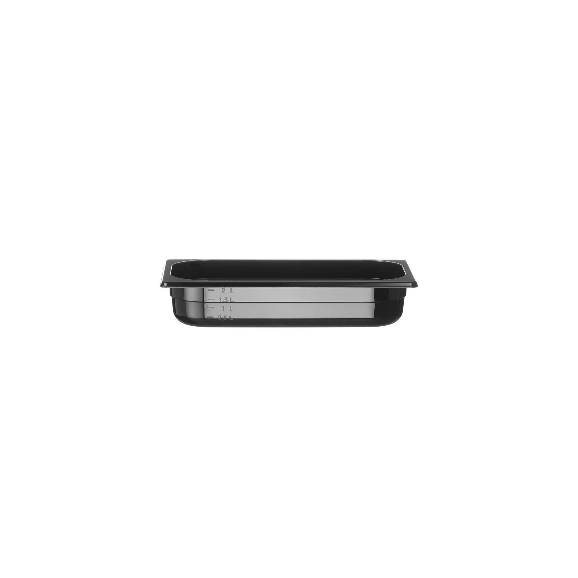 Gastronorm-Behälter 1/3, Profi Line, GN 1/3, 2,5L, Schwarz, 325x176x(H)65mm Gastronorm-Behälter 1/3, Profi Line, GN 1/3, 2,5L, Schwarz, 325x176x(H)65mm
