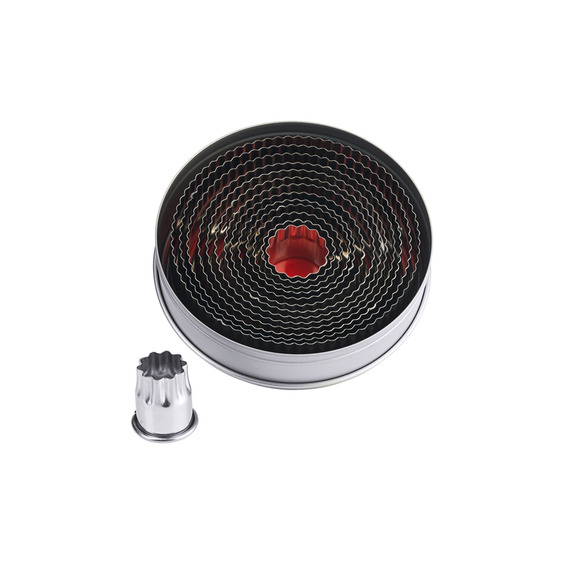 Ausstechformen, rund, gewellt 2,5 cm - 10,5 cm Ausstechformen, rund, gewellt 2,5 cm - 10,5 cm