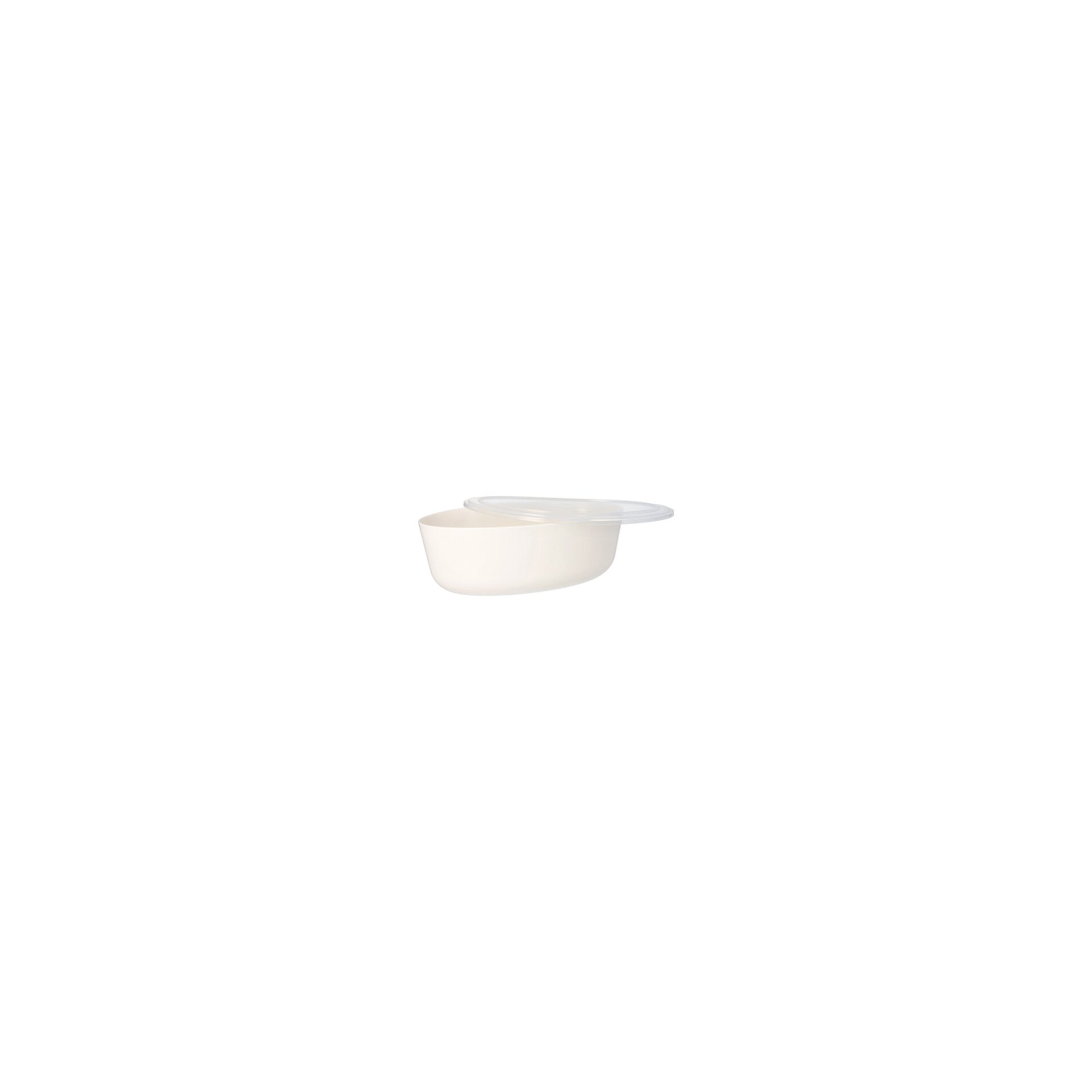 Mehrweg-Schalen oval 2400 ml 9,1 cm x 16,5 cm x 26 cm weiss "Cella" Mehrweg-Schalen oval 2400 ml 9,1 cm x 16,5 cm x 26 cm weiss "Cella"
