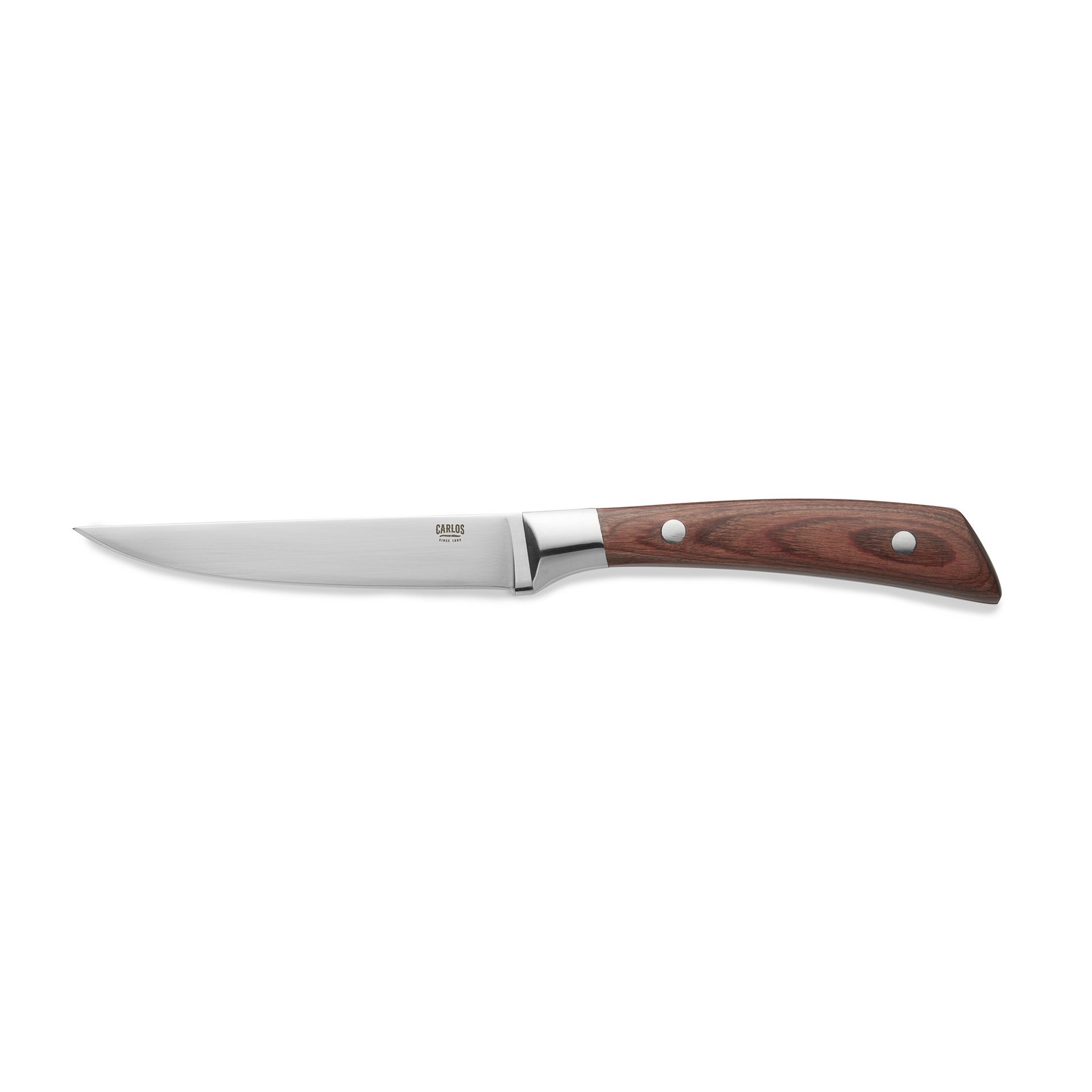 Steakmesser Set CARLOS, mit rotem Pakkaholzgriff, 24 cm