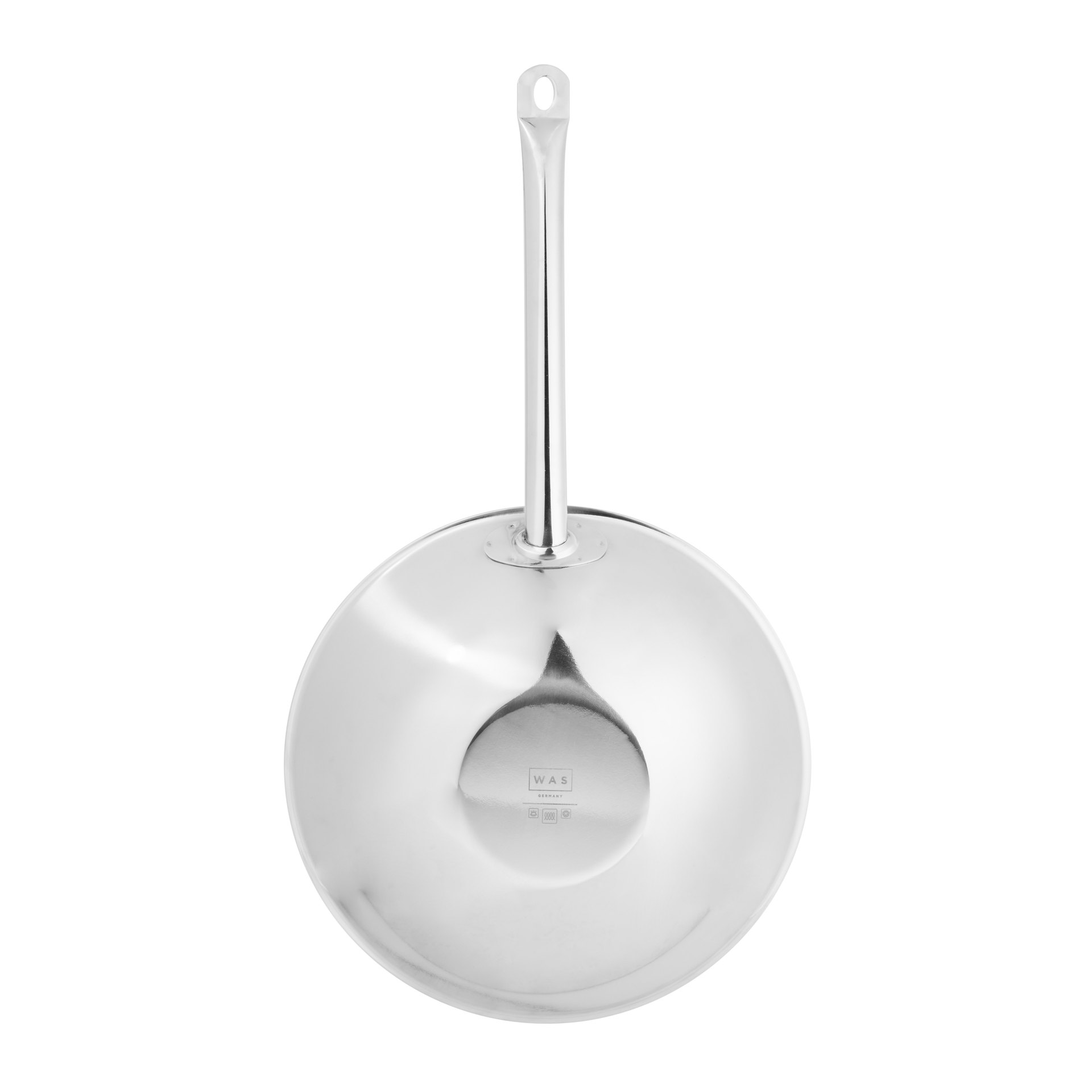 Wok COOKWARE 21 mit abgeflachtem Boden, Ø 38 cm, Chromnickelstahl