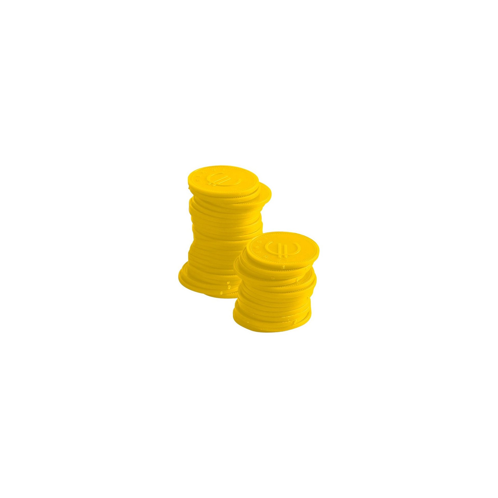 Pfandmünzen - 100 Stk., BarUp, Gelb, 100 Stk., ⌀25mm Pfandmünzen - 100 Stk., BarUp, Gelb, 100 Stk., ⌀25mm
