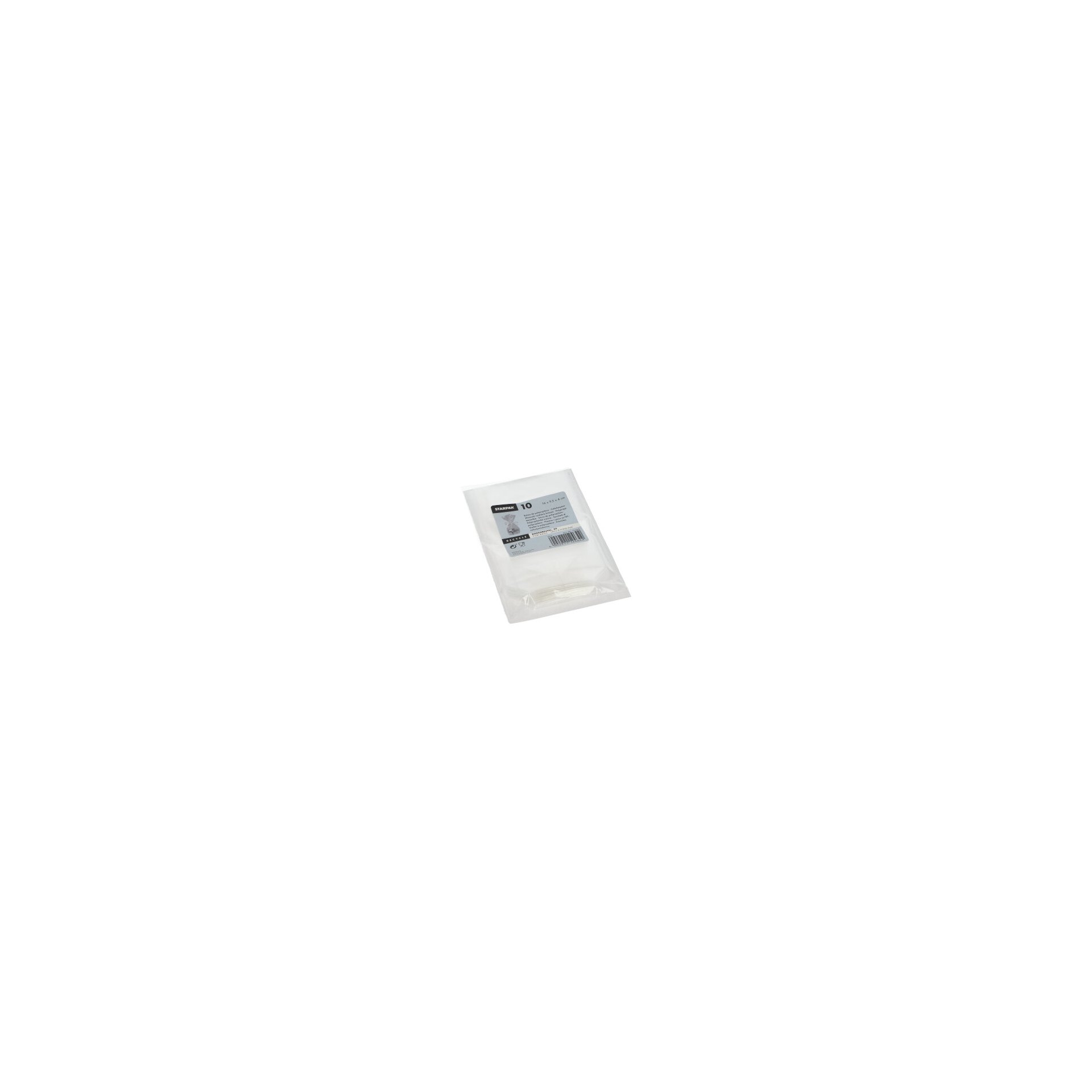 Bodenbeutel, PP 16 cm x 9,5 cm x 4 cm transparent