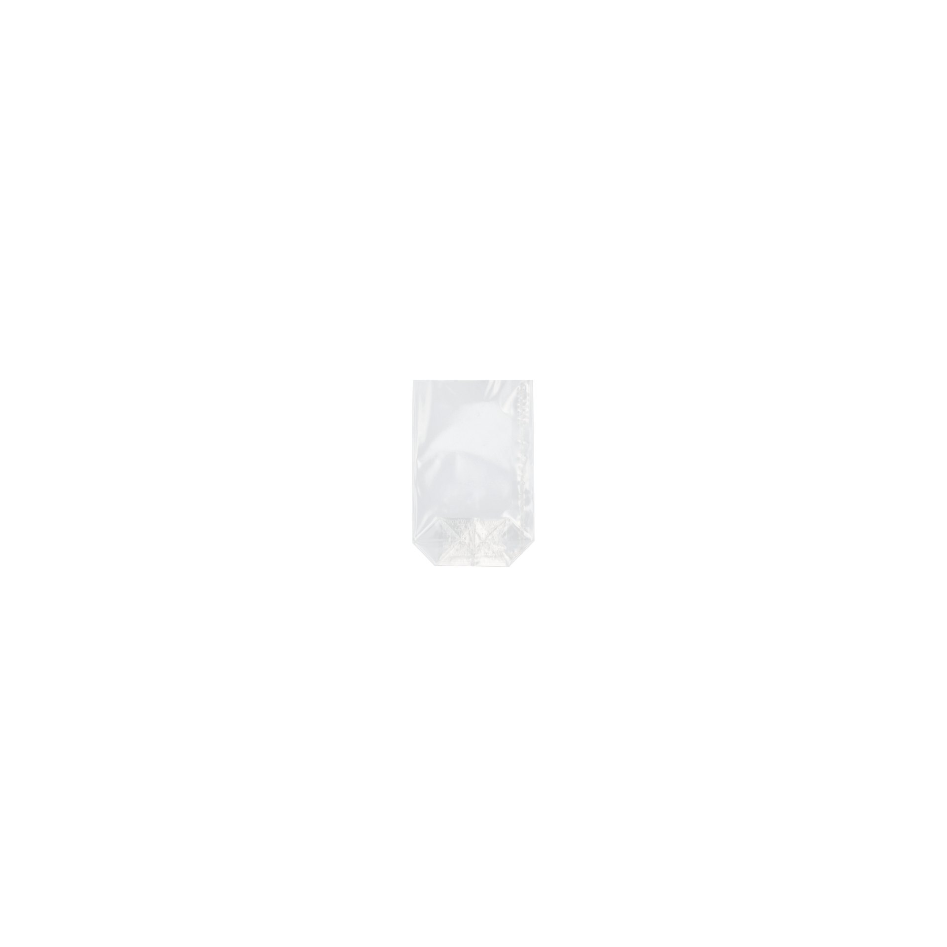 Bodenbeutel, PP 17,3 cm x 11,5 cm x 4 cm transparent