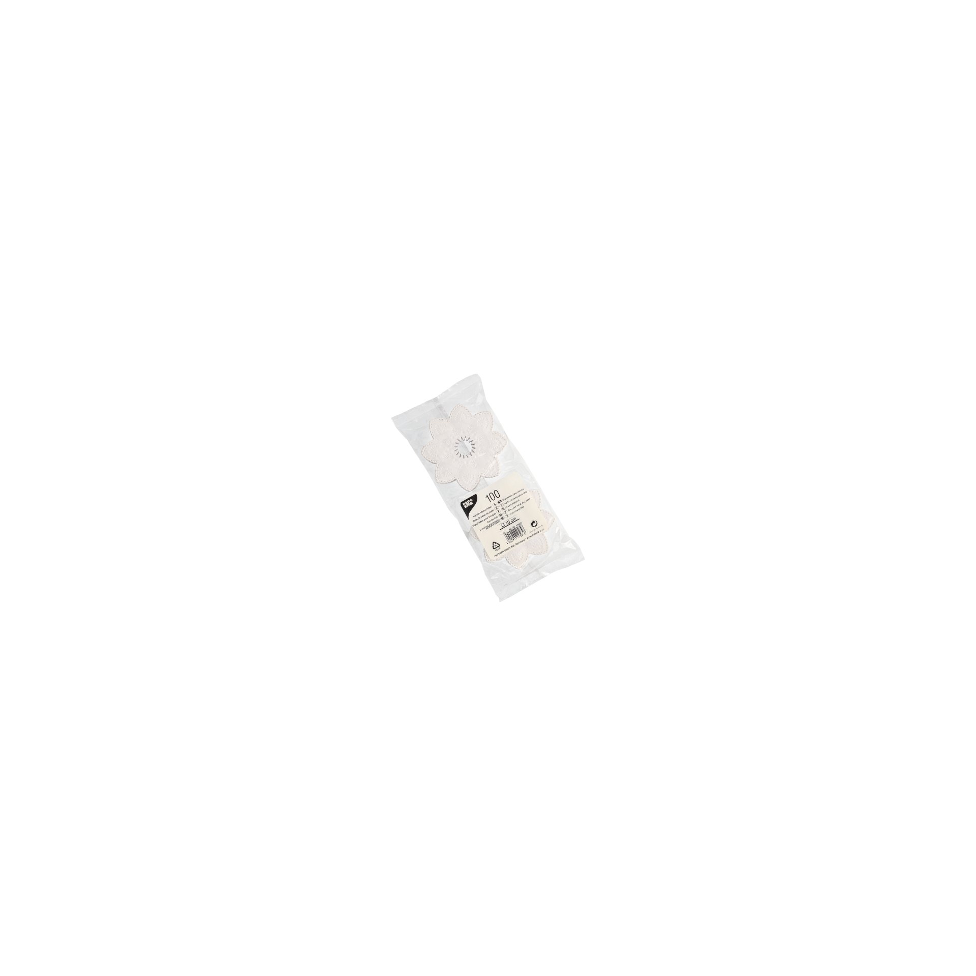 Kerzen-Manschetten rund Ø 10 cm weiss