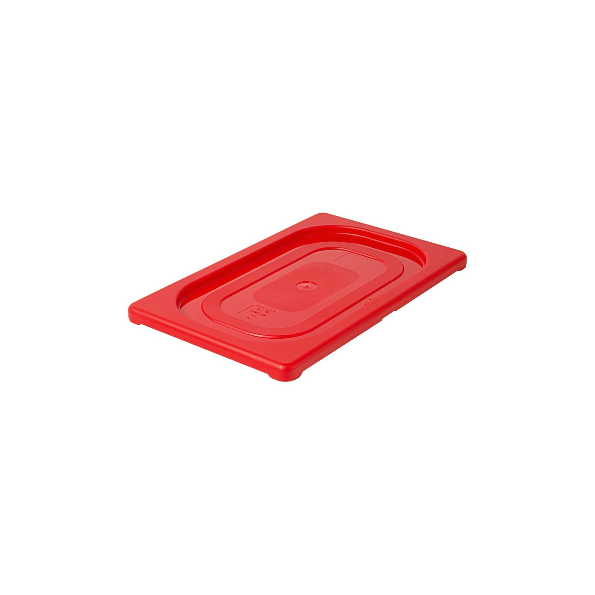 GN Deckel, farbig 1/4 / rot