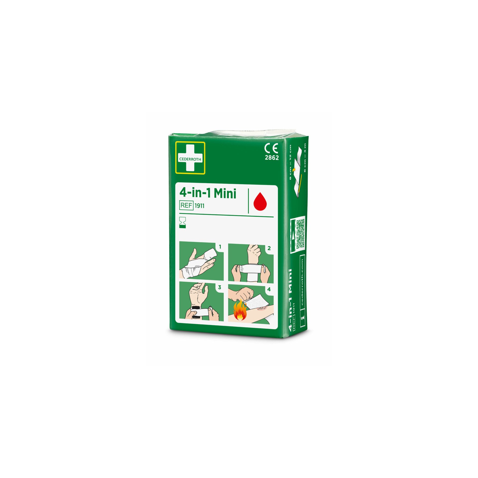 "Cederroth" 4 in 1 Blutstiller "mini" Wundverband Set "Cederroth" 4 in 1 Blutstiller "mini" Wundverband Set