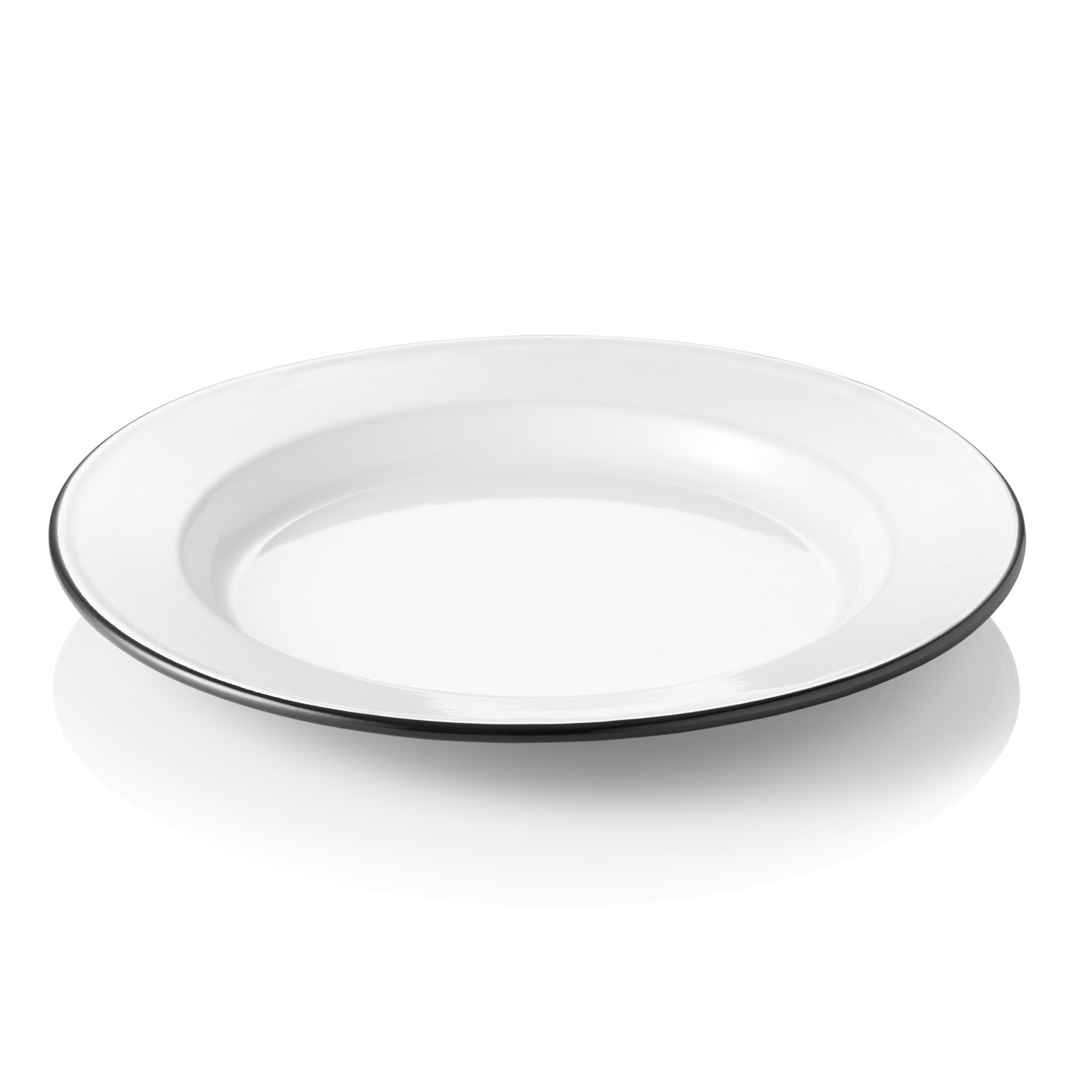 Teller GRACE, flach, Ø 26 cm, Emaille