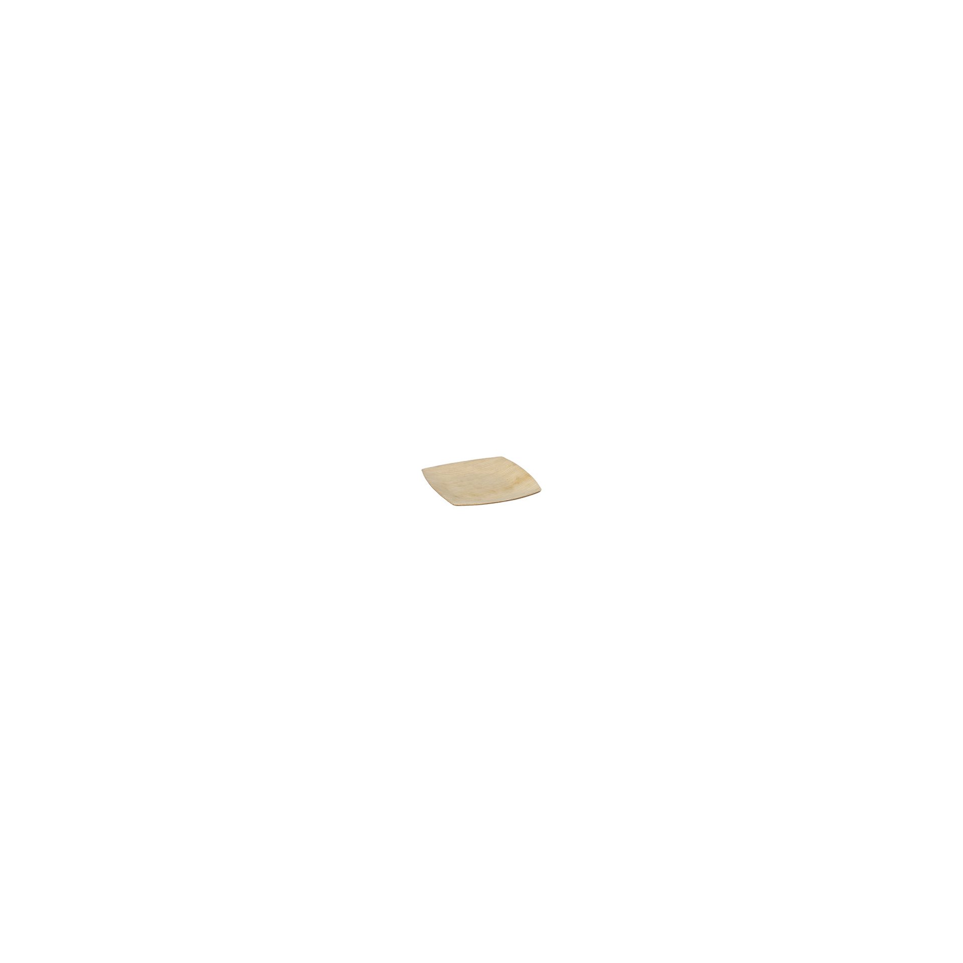 Teller, Palmblatt "pure" 10 cm x 10 cm natur "QUADRATO"