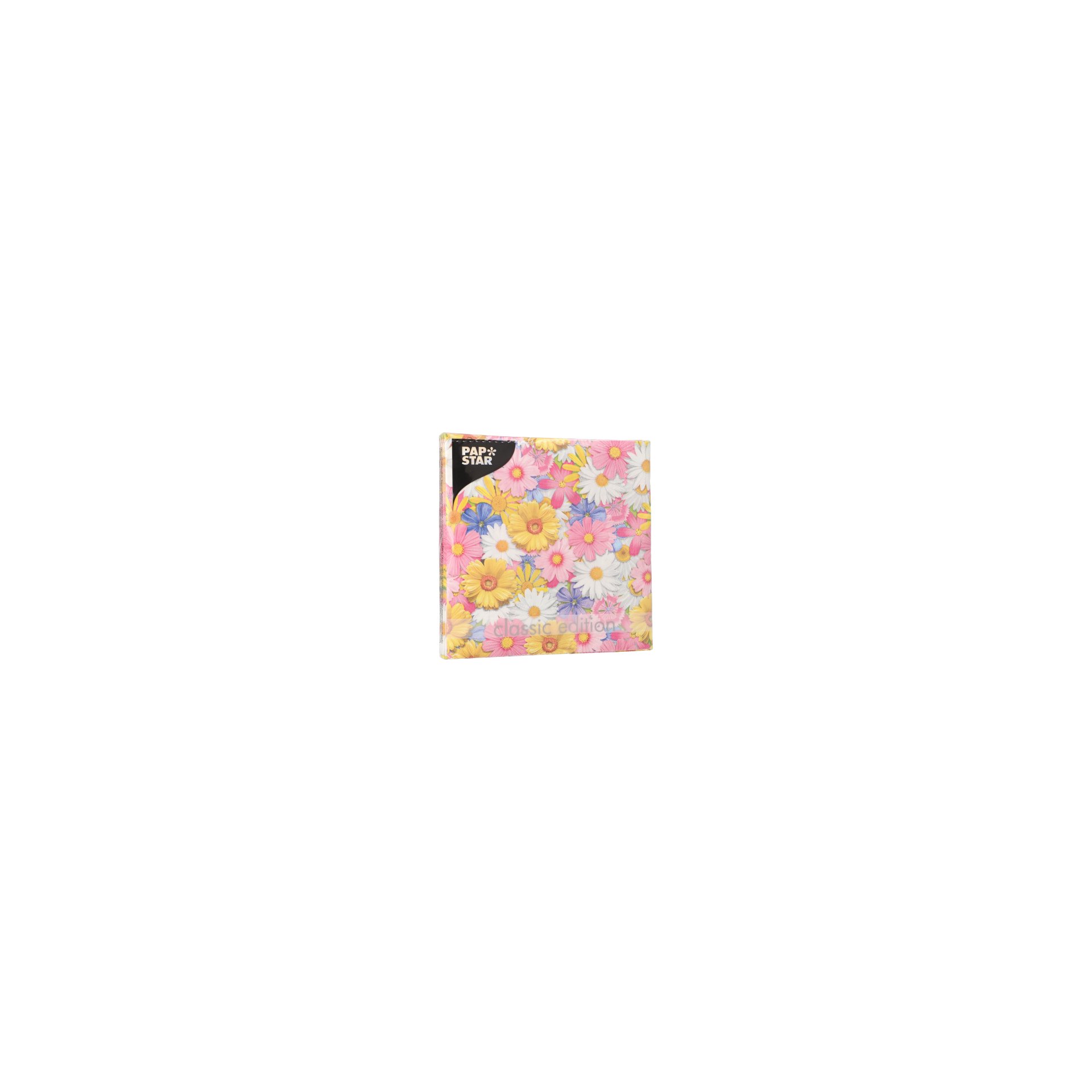 Servietten, 3-lagig 1/4-Falz 33 cm x 33 cm "Daisies Mix"
