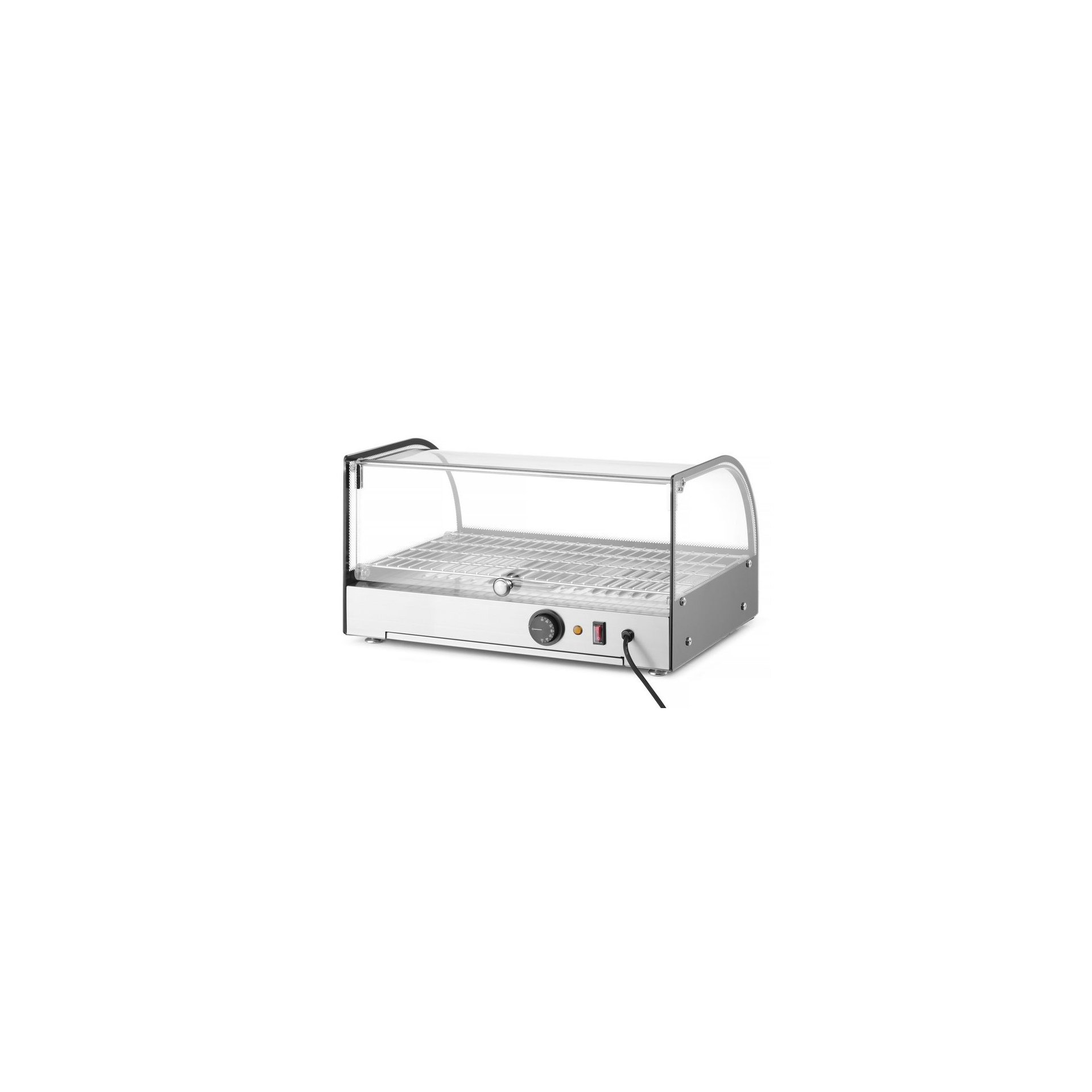 Beheiztes Thekendisplay, einzeln, Schwarz, 220-240V/800W, 554x376x(H)311mm Beheiztes Thekendisplay, einzeln, Schwarz, 220-240V/800W, 554x376x(H)311mm