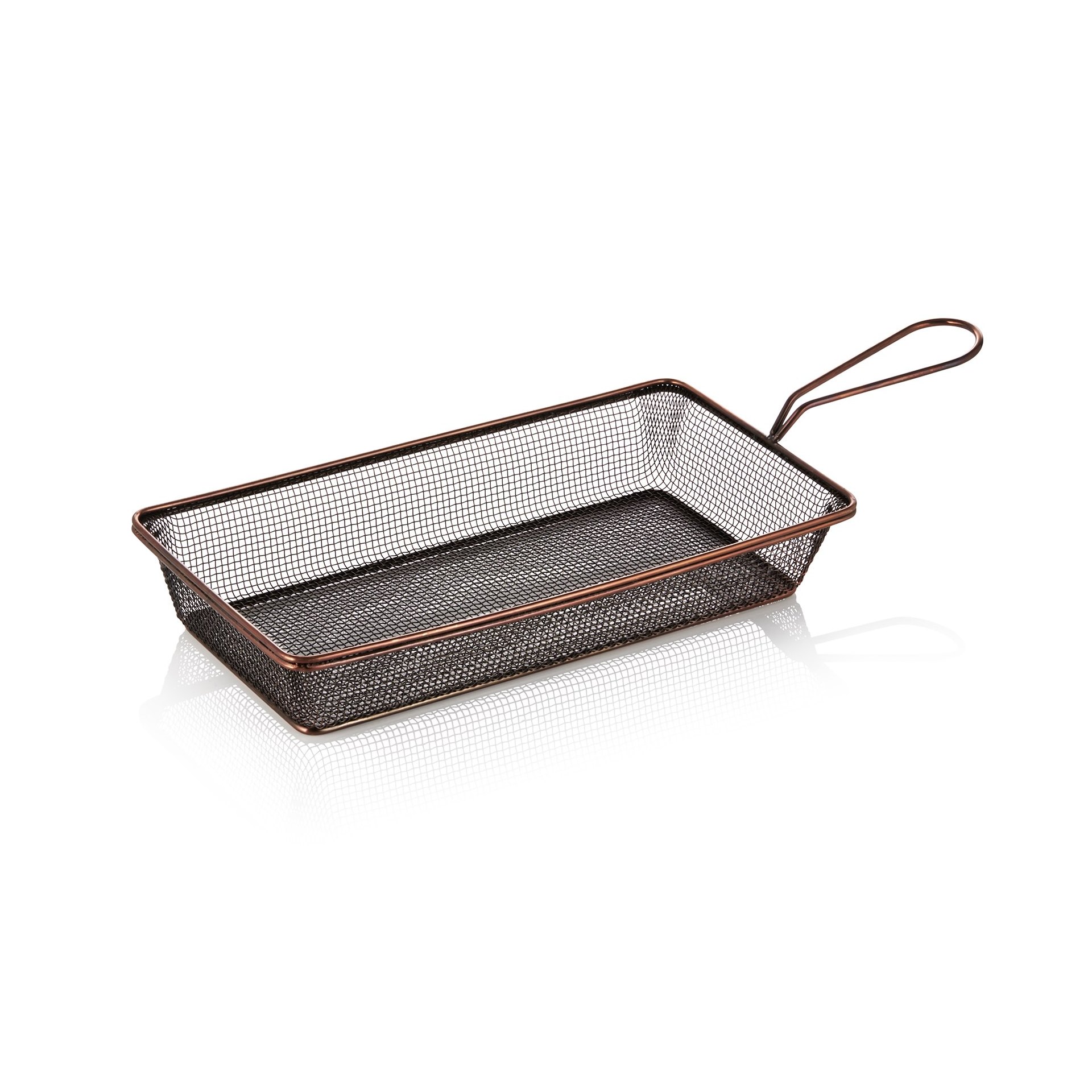 Servier- und Frittierkorb, 28 x 16 x 5 cm, kupferfarben Servier- und Frittierkorb, 28 x 16 x 5 cm, kupferfarben