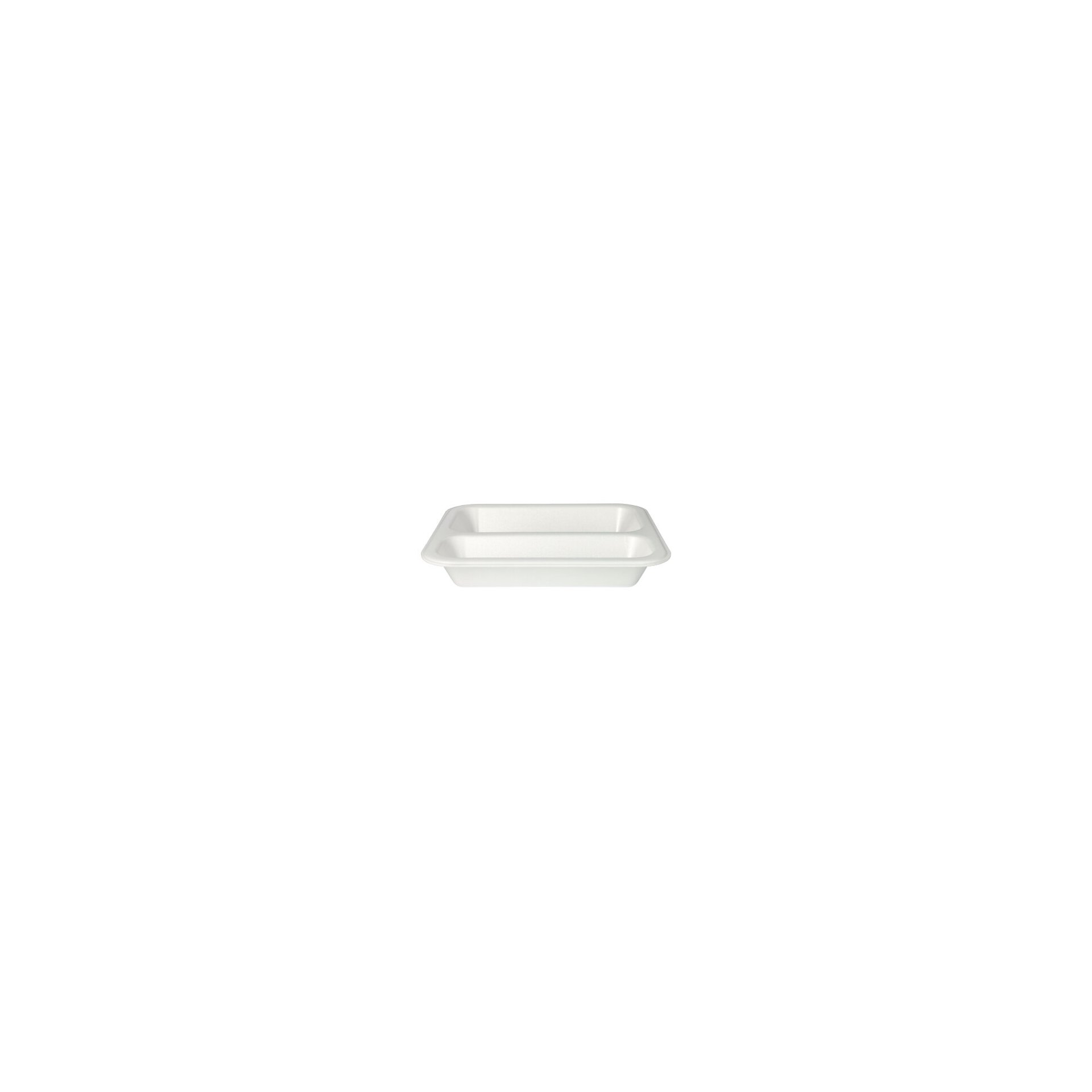 Siegelschalen, XPS 2-geteilt 975 ml 4,2 cm x 21,2 cm x 25 cm weiss laminiert Siegelschalen, XPS 2-geteilt 975 ml 4,2 cm x 21,2 cm x 25 cm weiss laminiert