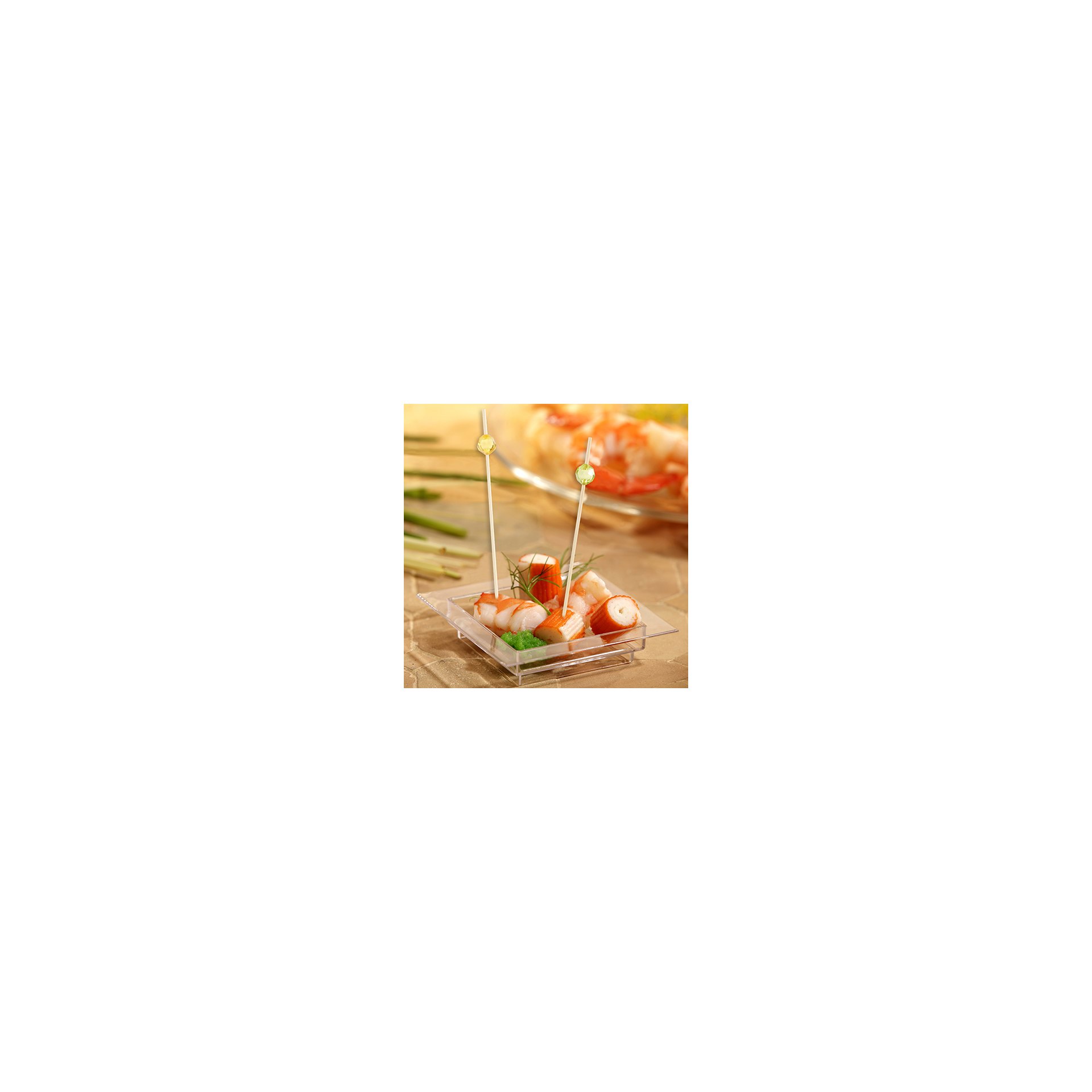Fingerfood - Picker 12 cm farbig sortiert "Pearl"