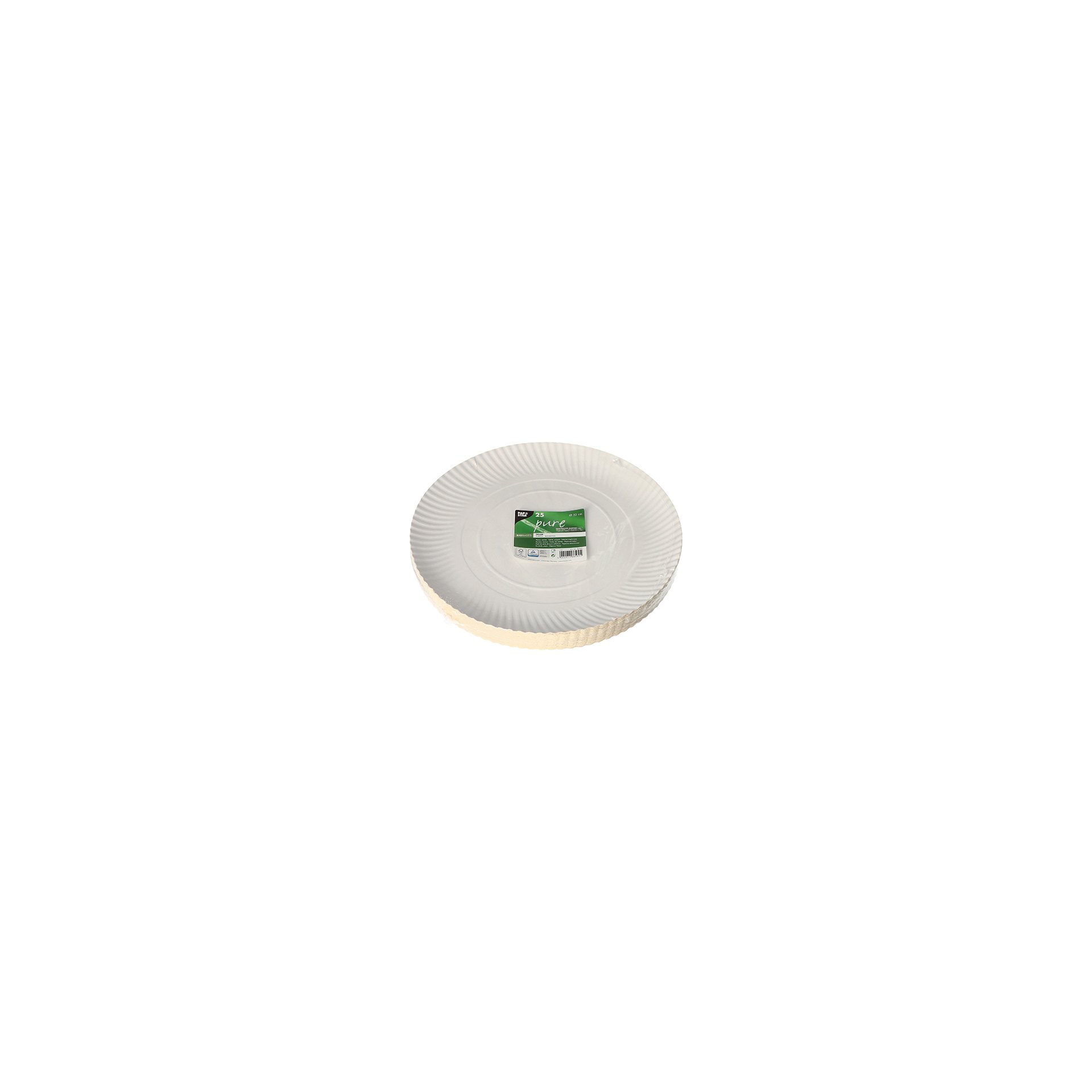 Teller, Pappe "pure" rund Ø 32 cm · 2 cm weiss Teller, Pappe "pure" rund Ø 32 cm · 2 cm weiss