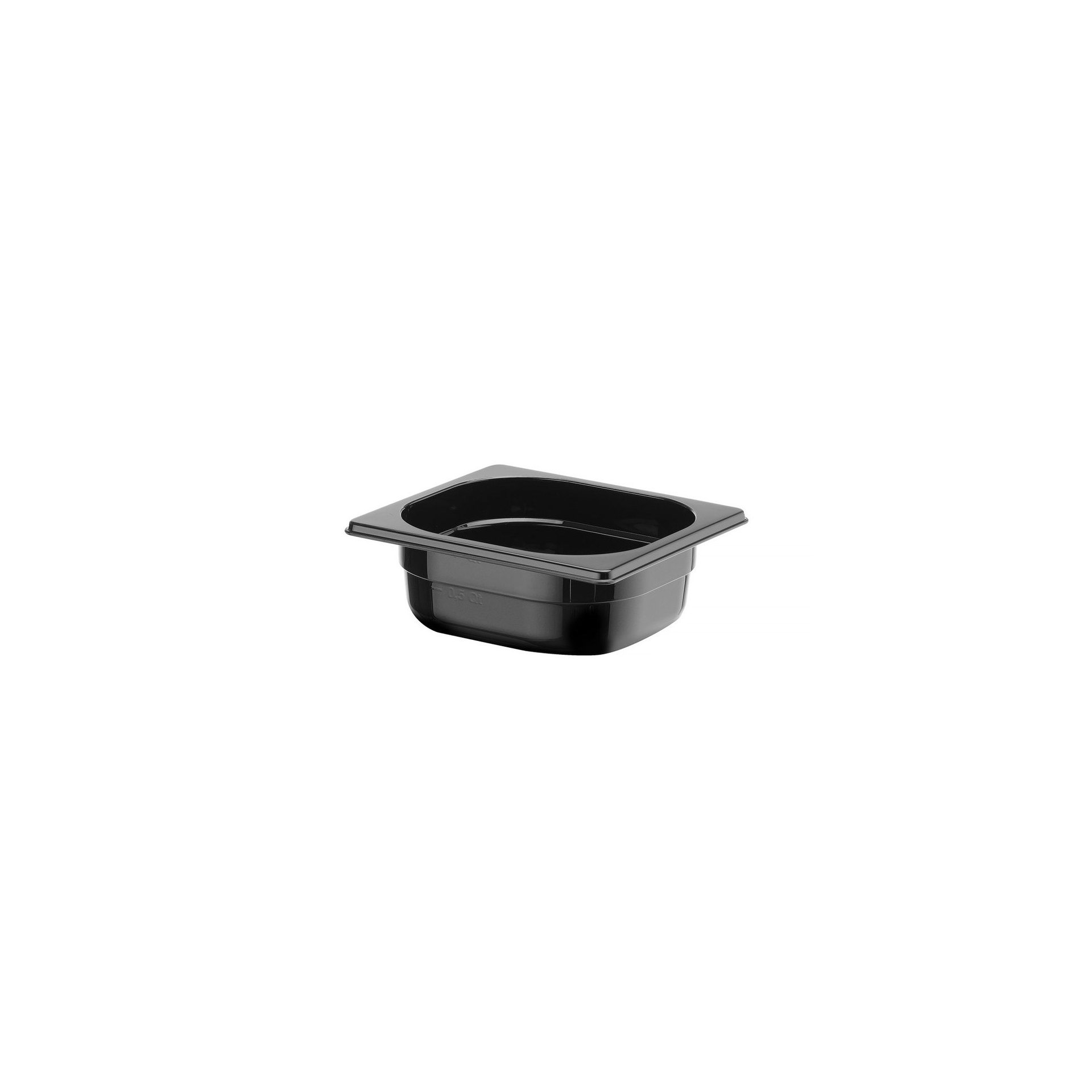 Gastronorm-Behälter 1/6, Profi Line, GN 1/6, 1L, Schwarz, 176x162x(H)65mm