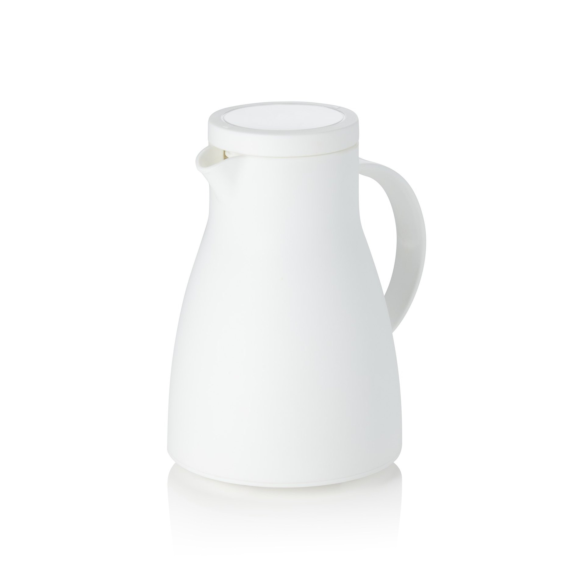 Isolierkanne, 0,7 ltr., Ø 12,5 cm, Höhe 19,5 cm, weiß Isolierkanne, 0,7 ltr., Ø 12,5 cm, Höhe 19,5 cm, weiß