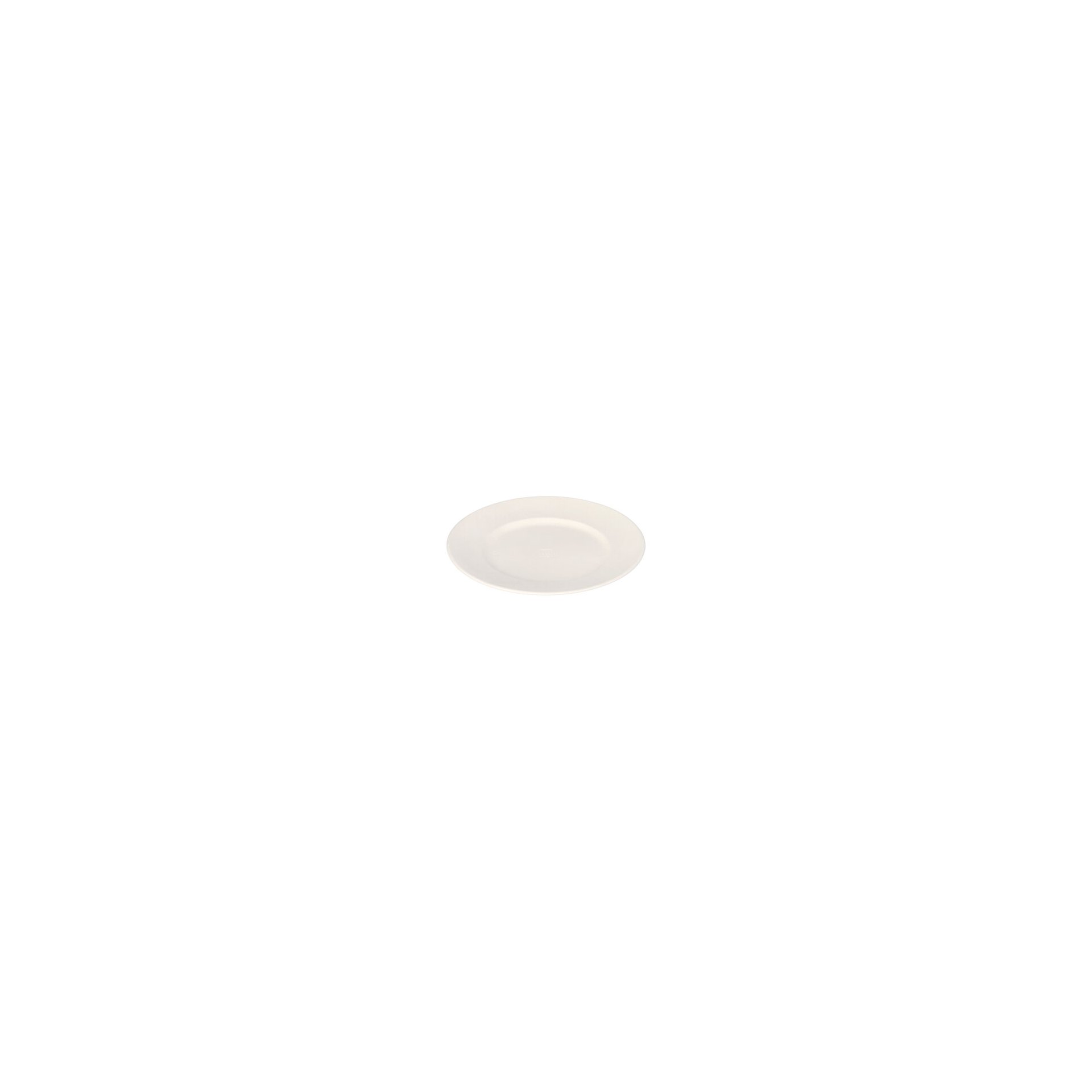 Teller Zuckerrohr "pure" rund Ø 14,5 cm · 1,2 cm weiss "Cella"