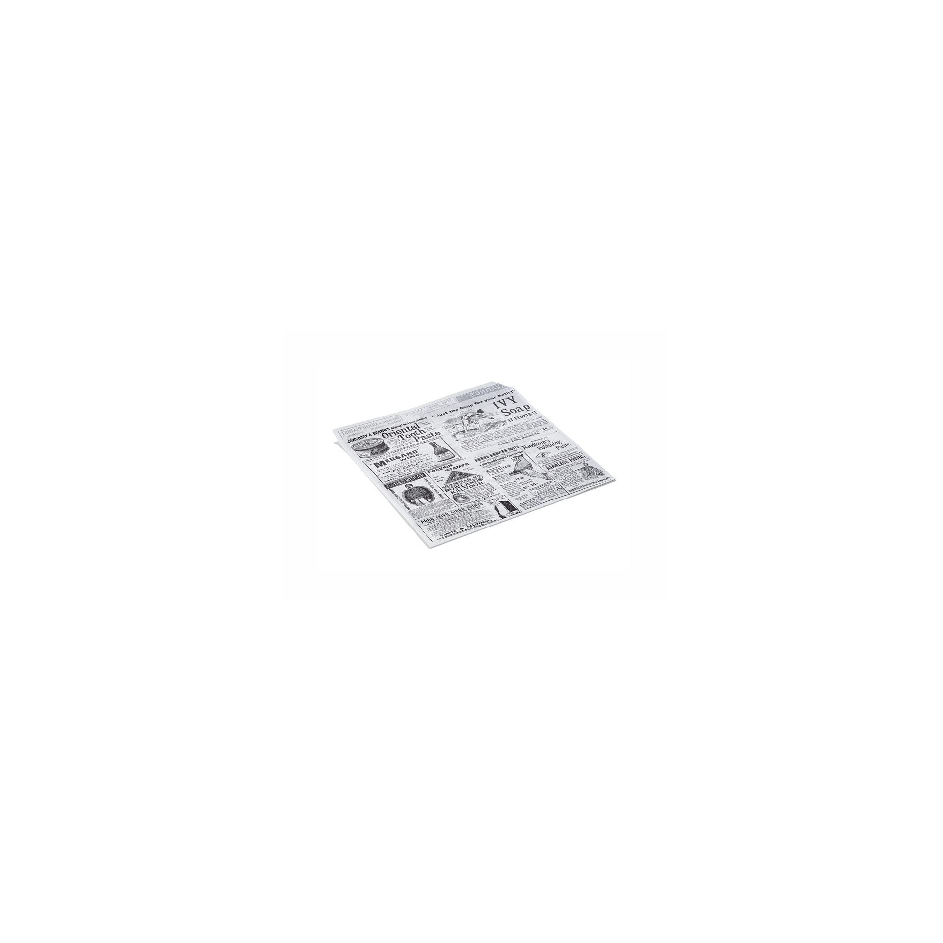 Takeawaytüte Times White Set WRAP & GO, 13 x 14 cm, Set á 1000 Stück, 2-seitig geöffnet, Fettpapier